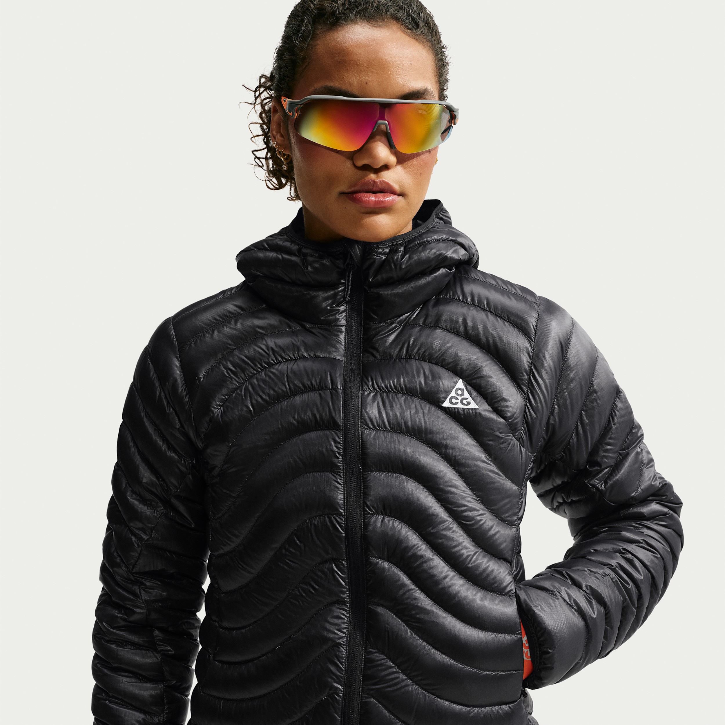 Women's Nike ACG Lava Flow Ultralight Therma-FIT ADV Down Jacket in Black | IO9124-010