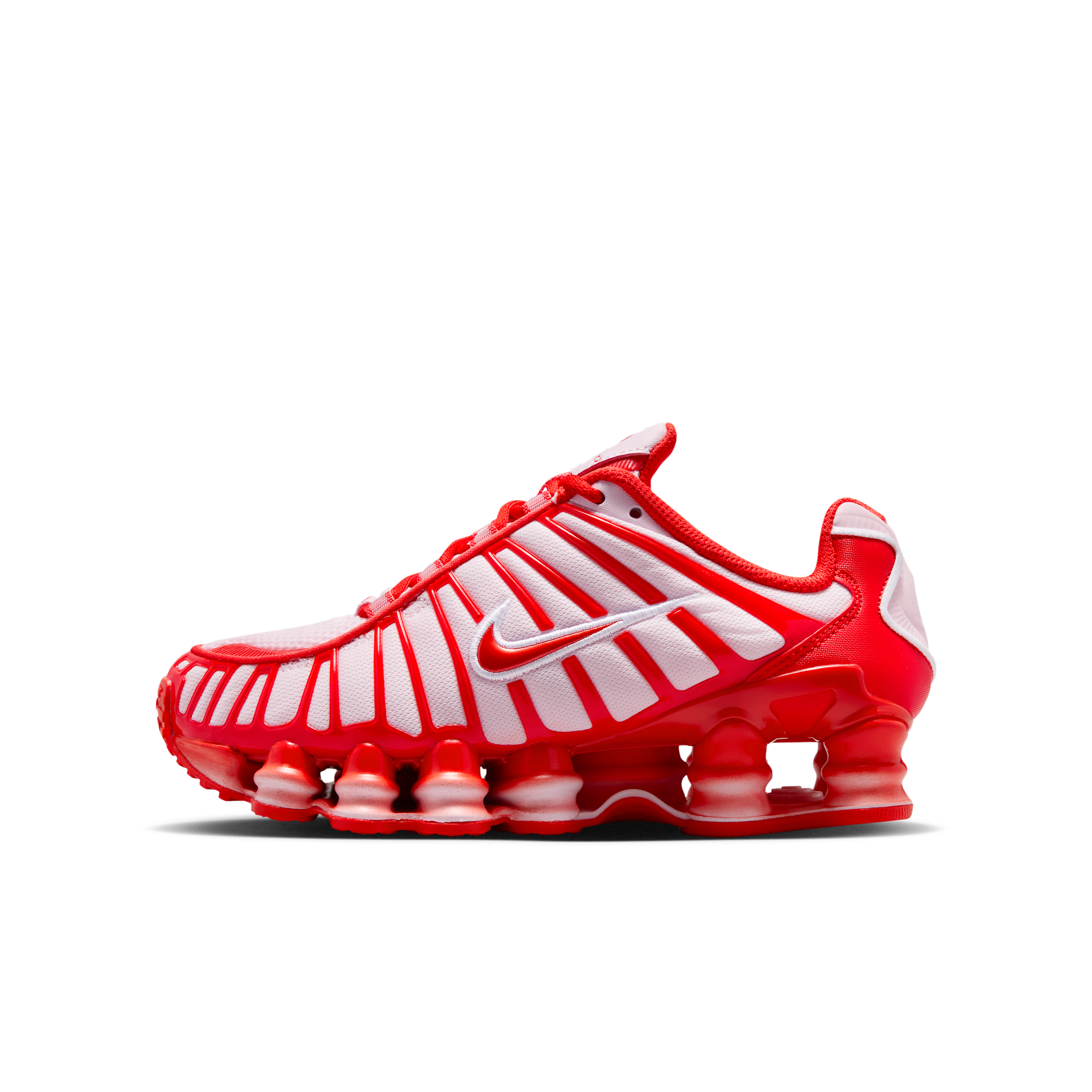 Nike Boys Shox TL - Boys' Grade School Running Shoes - Pink / Red / White Size 6.5