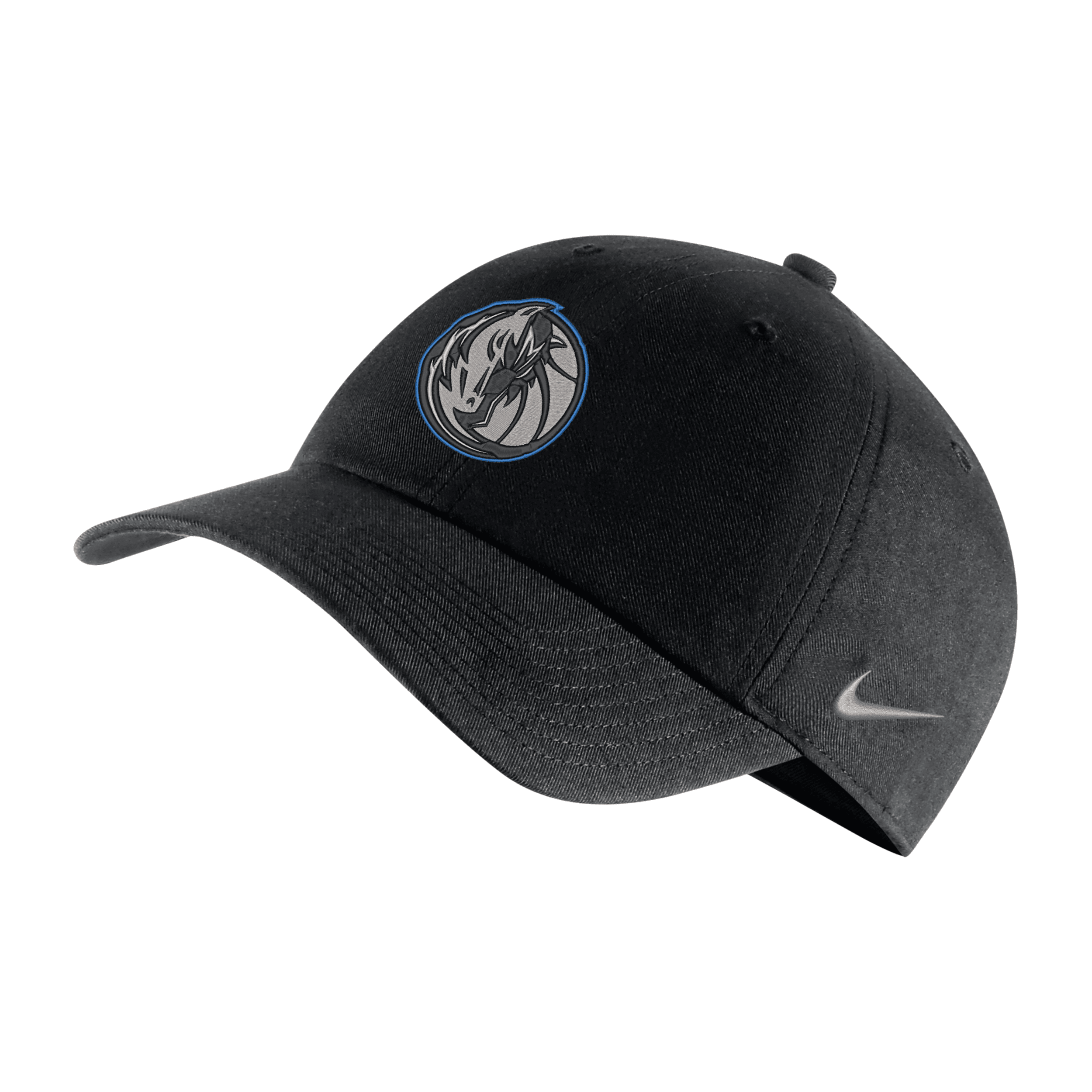 Nike Dallas Mavericks City Edition  Unisex Nba Adjustable Cap In Black