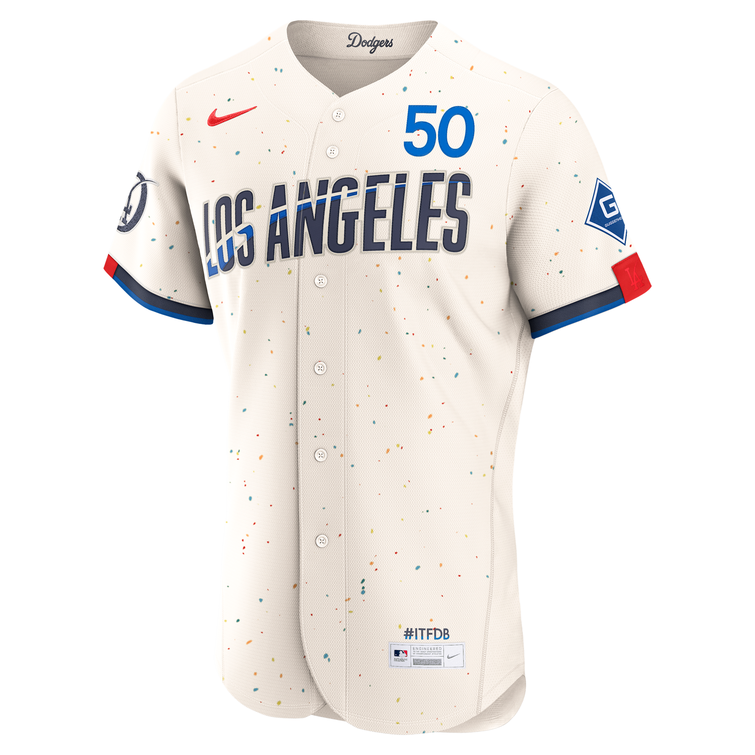 Mookie Betts Los Angeles Dodgers City Connect Nike Men's MLB Authentic Jersey in Brown | 8900LDC1LD9-S3J