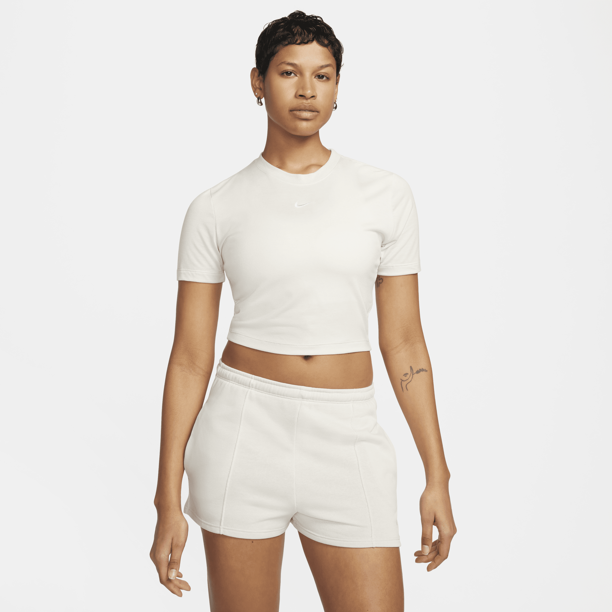 Nike Women's  Sportswear Essential Slim Cropped T-shirt In Brown