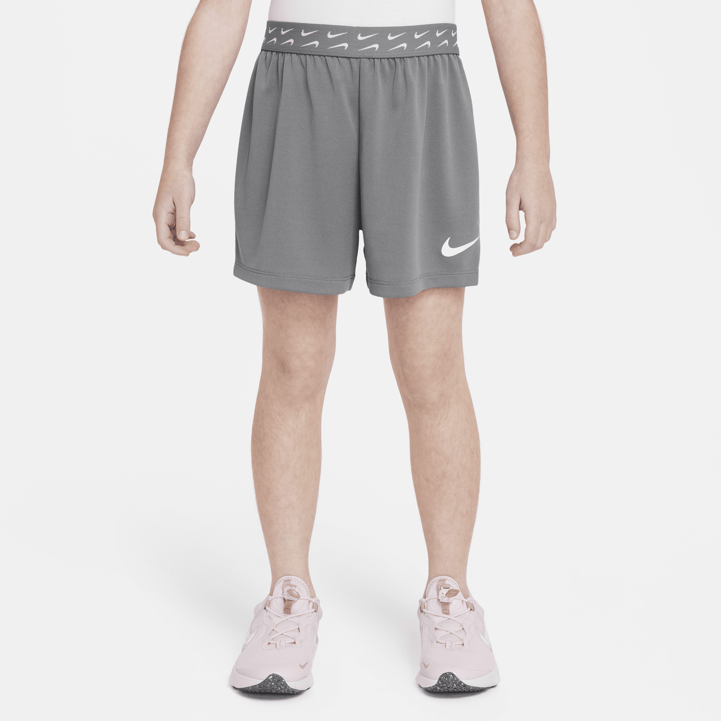 Nike Dri-fit Trophy Little Kids' Shorts In Grey
