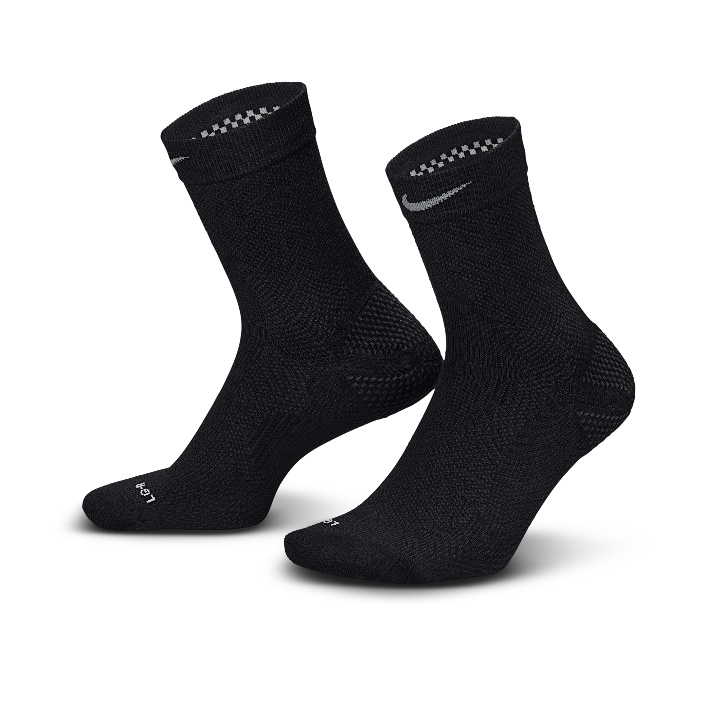 Nike Unisex Running Lightweight Micro Crew Socks (1 Pair) in Black | IB6114-010