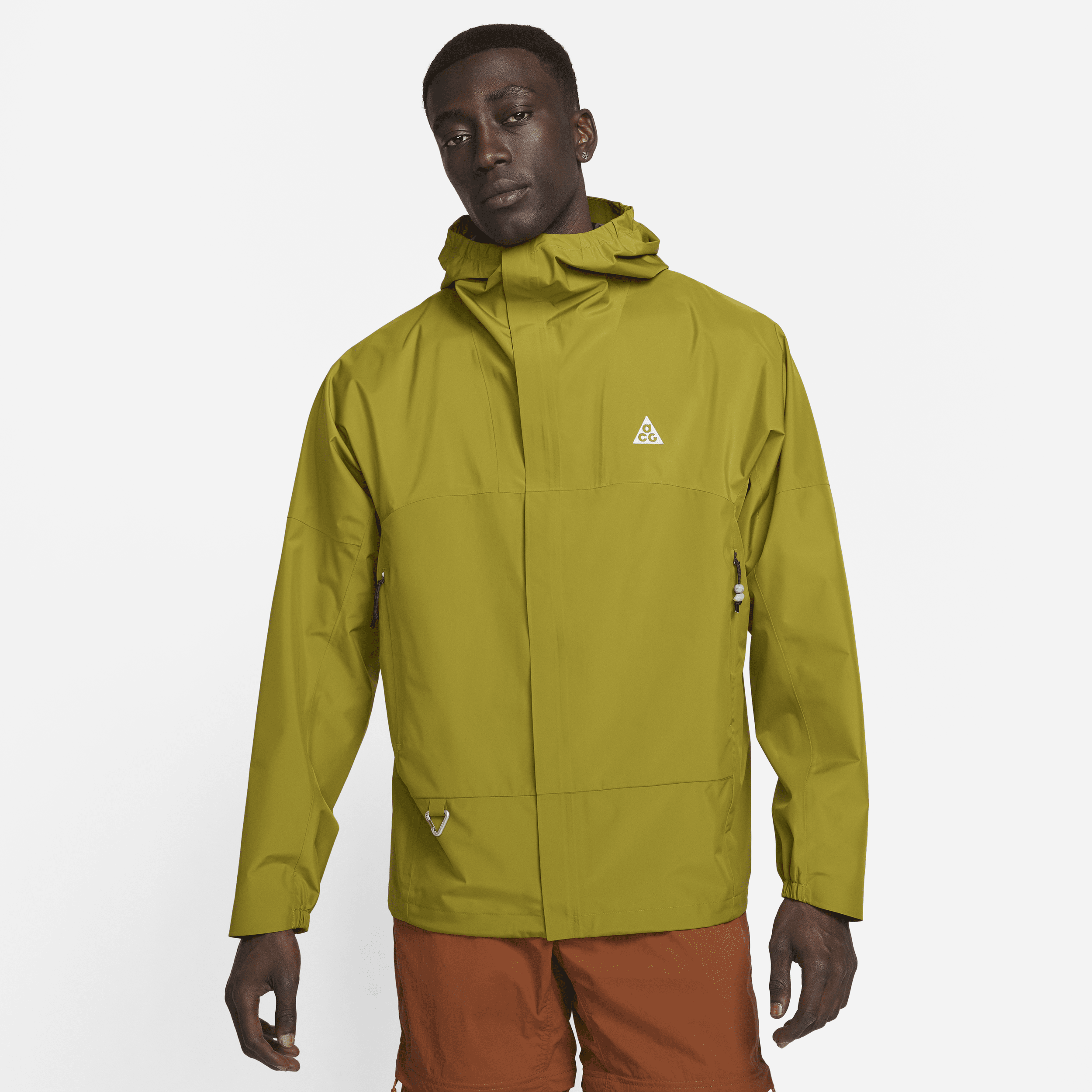 Nike Men's  Acg Storm-fit "cascade Rains" Full-zip Jacket In Green