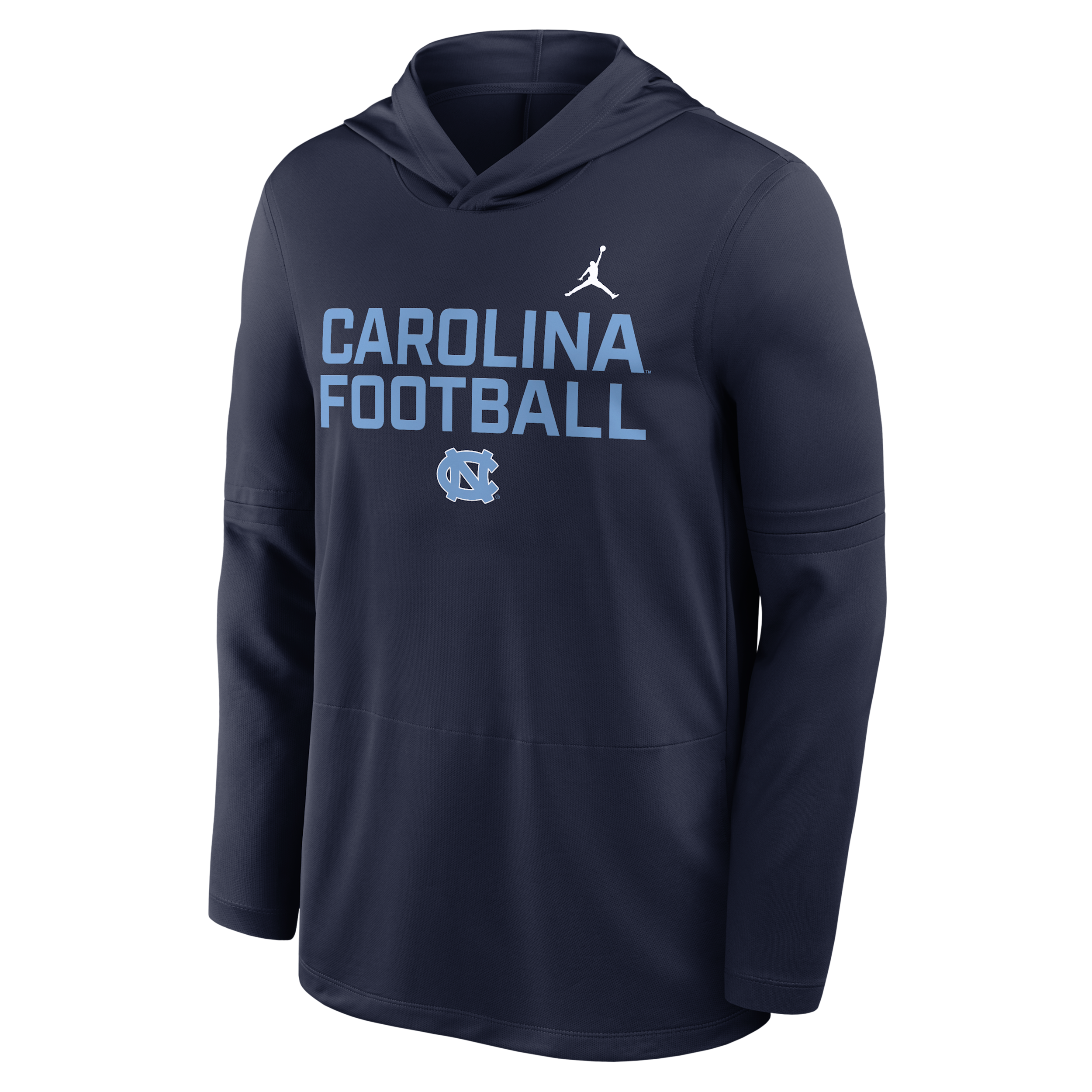 Jordan Men's North Carolina Sideline Brand Dri-fit College Long-sleeve Hooded Top In Blue