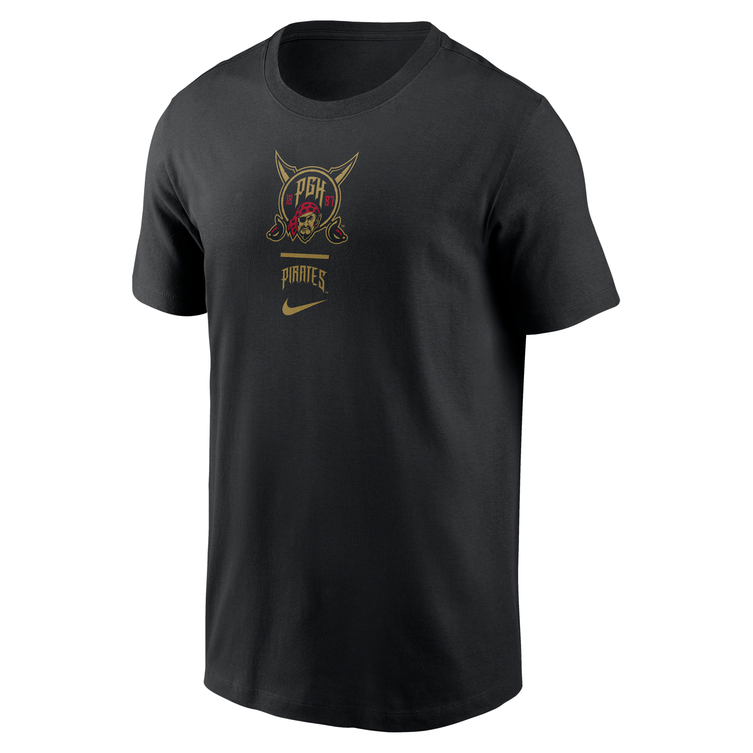 Pittsburgh Pirates City Connect 2-Hit Nike Men's MLB T-Shirt in Black | N19900APTB-V0M