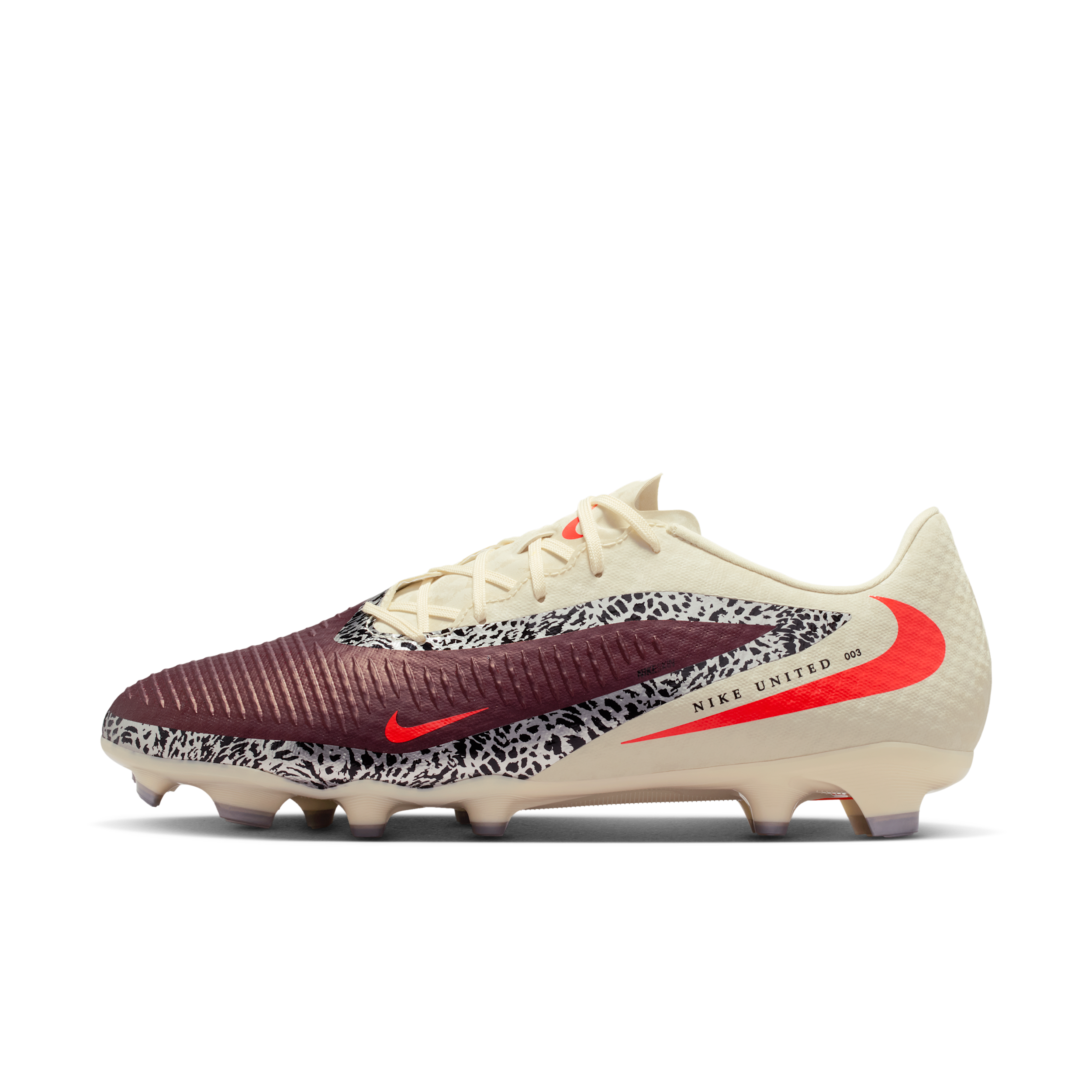 Nike Men's United Phantom 6 Low Academy Multi-Ground Soccer Cleats in Red | IO8446-661