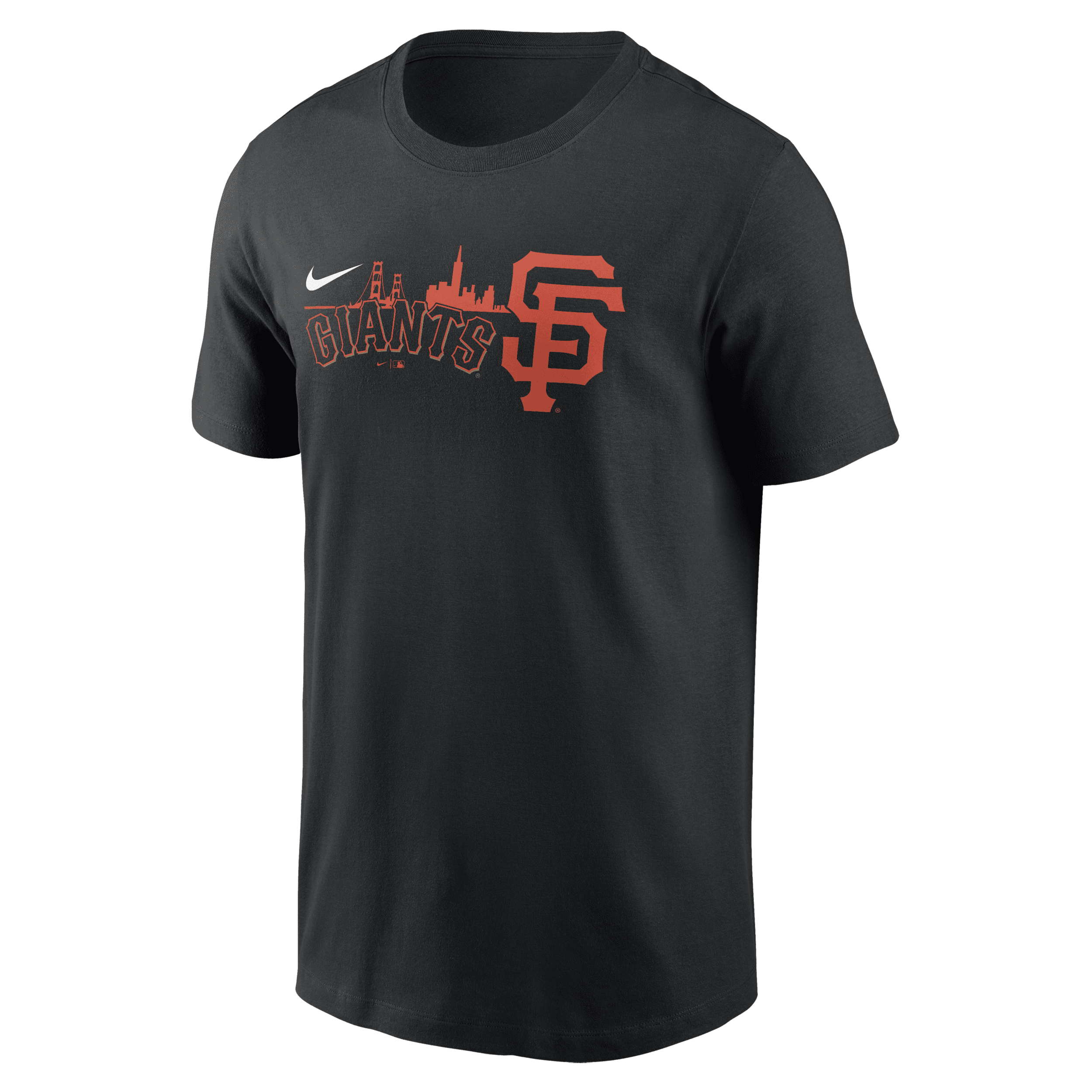 Nike Black San Francisco Giants Local Team Skyline T-shirt In Black