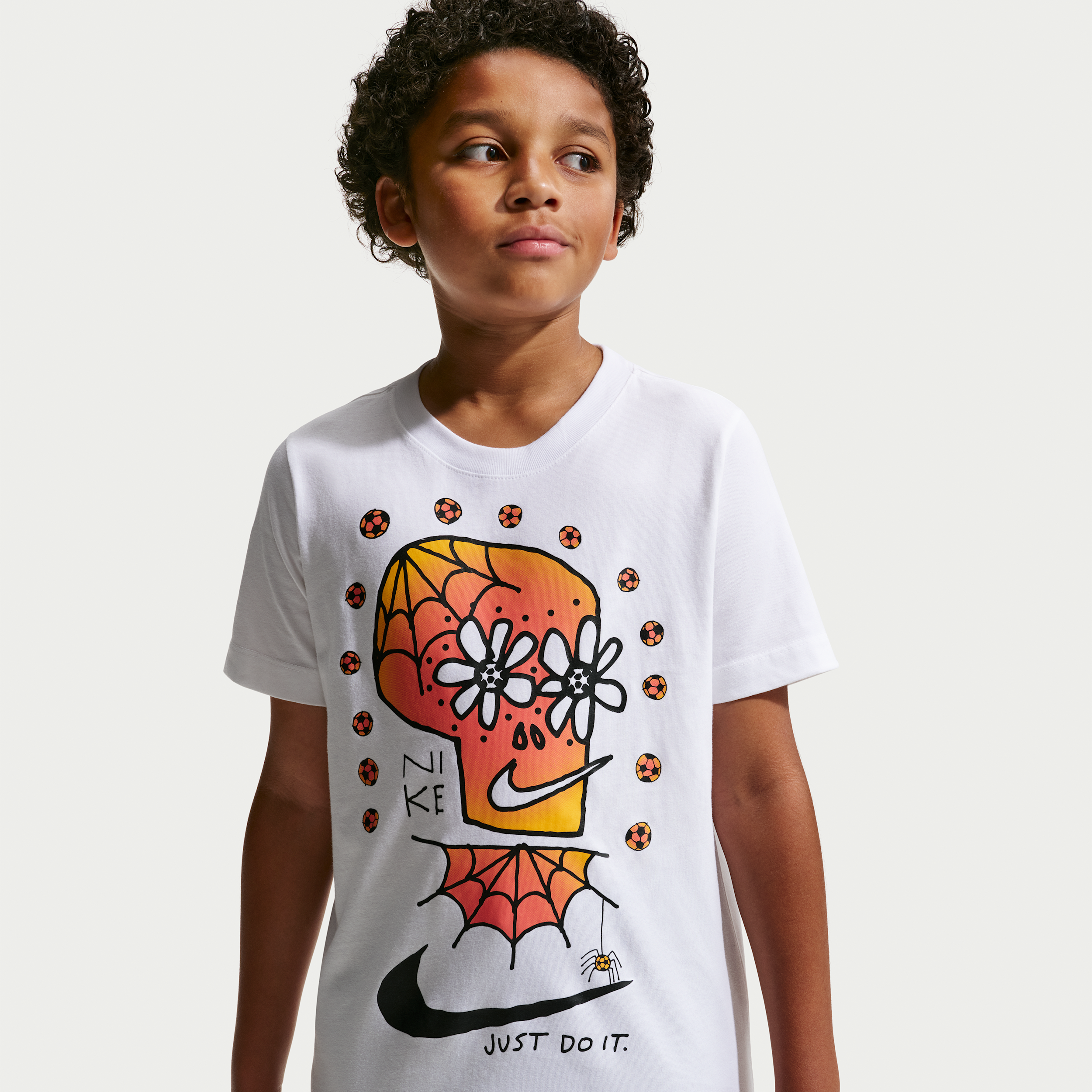 Boys Nike DOTD NSW T-Shirt - Boys' Grade School White/Multi Size L