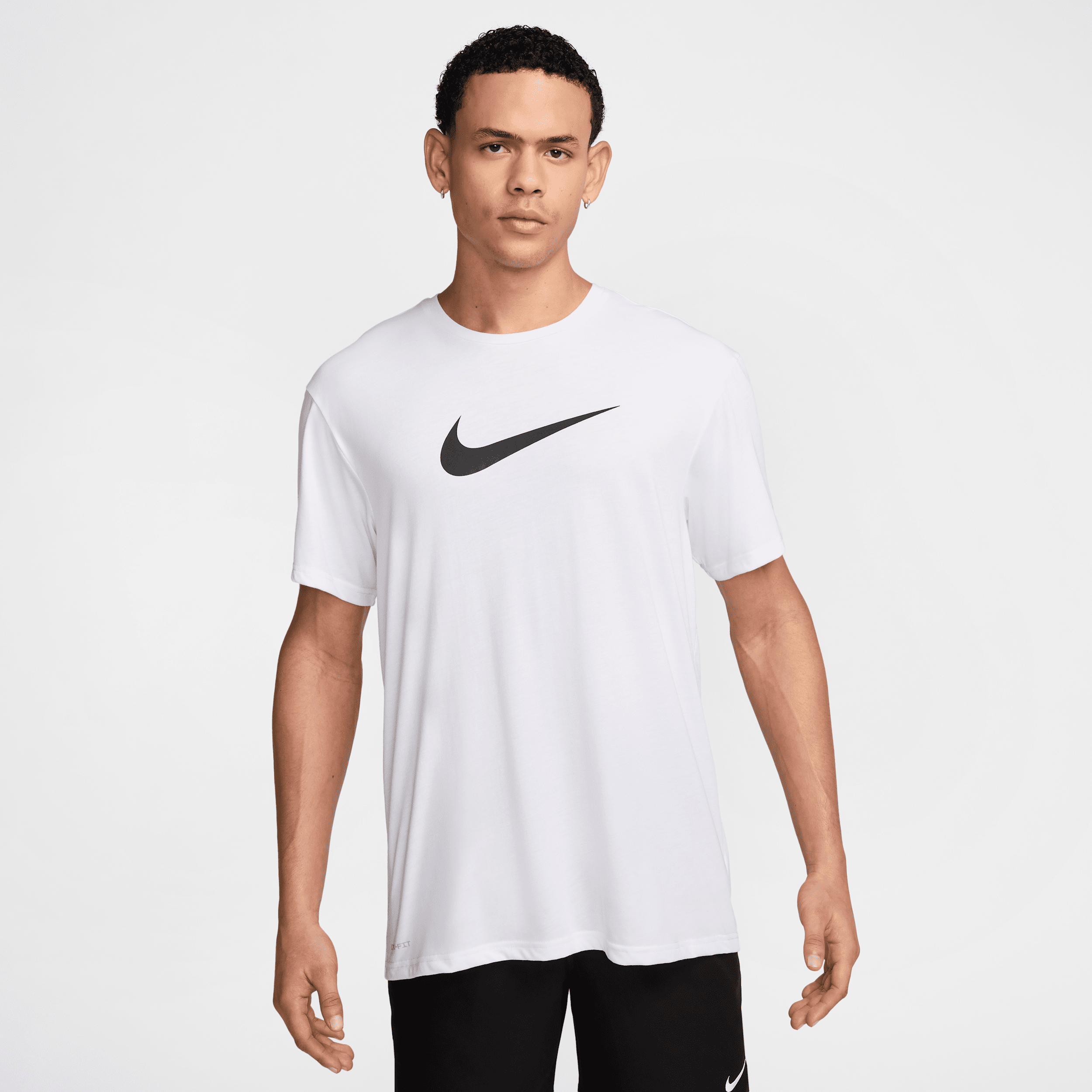Nike Sportswear Men's Swoosh Short-sleeve Crewneck T-shirt In White