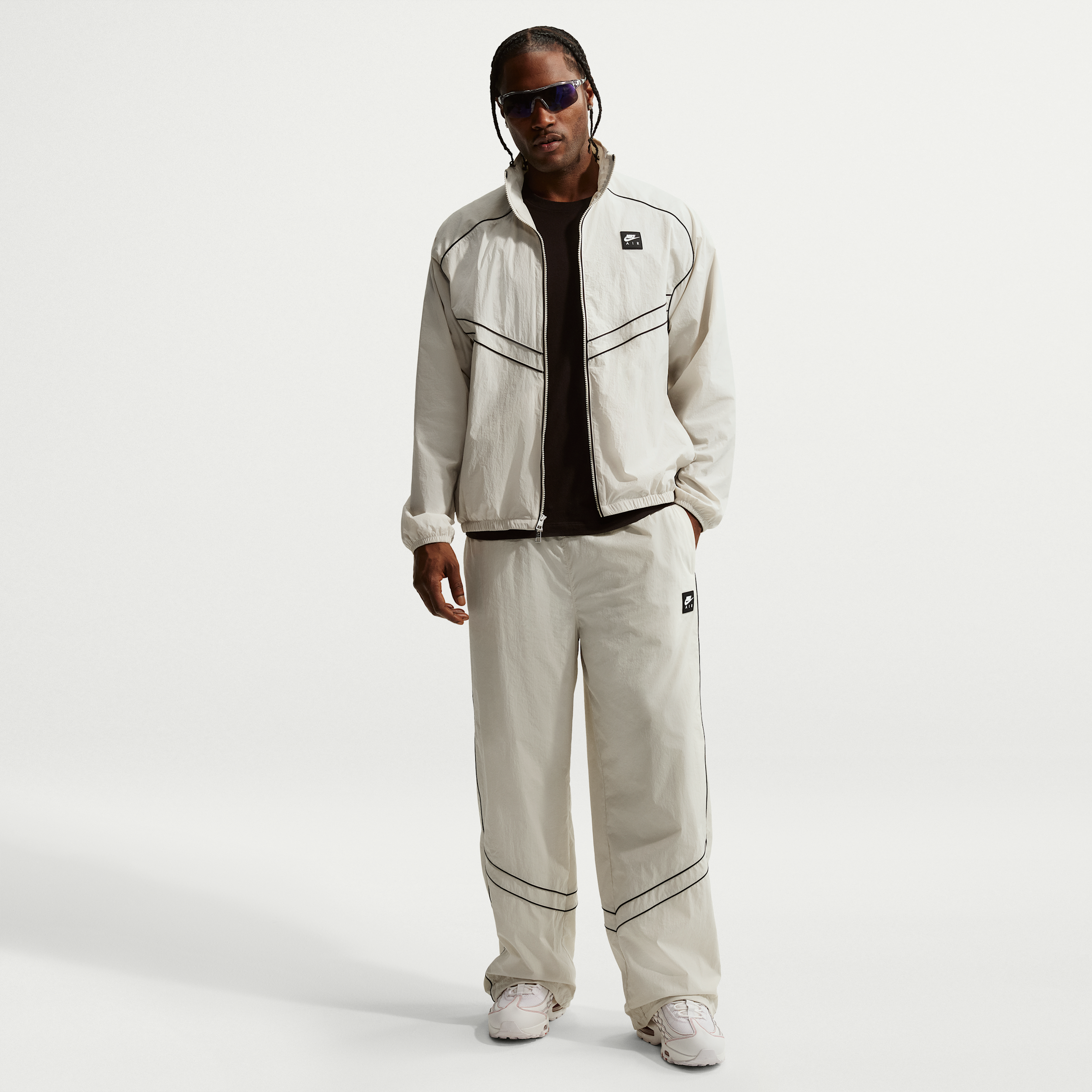 Nike Mens Air Windrunner Track Pants - - Tan / Black