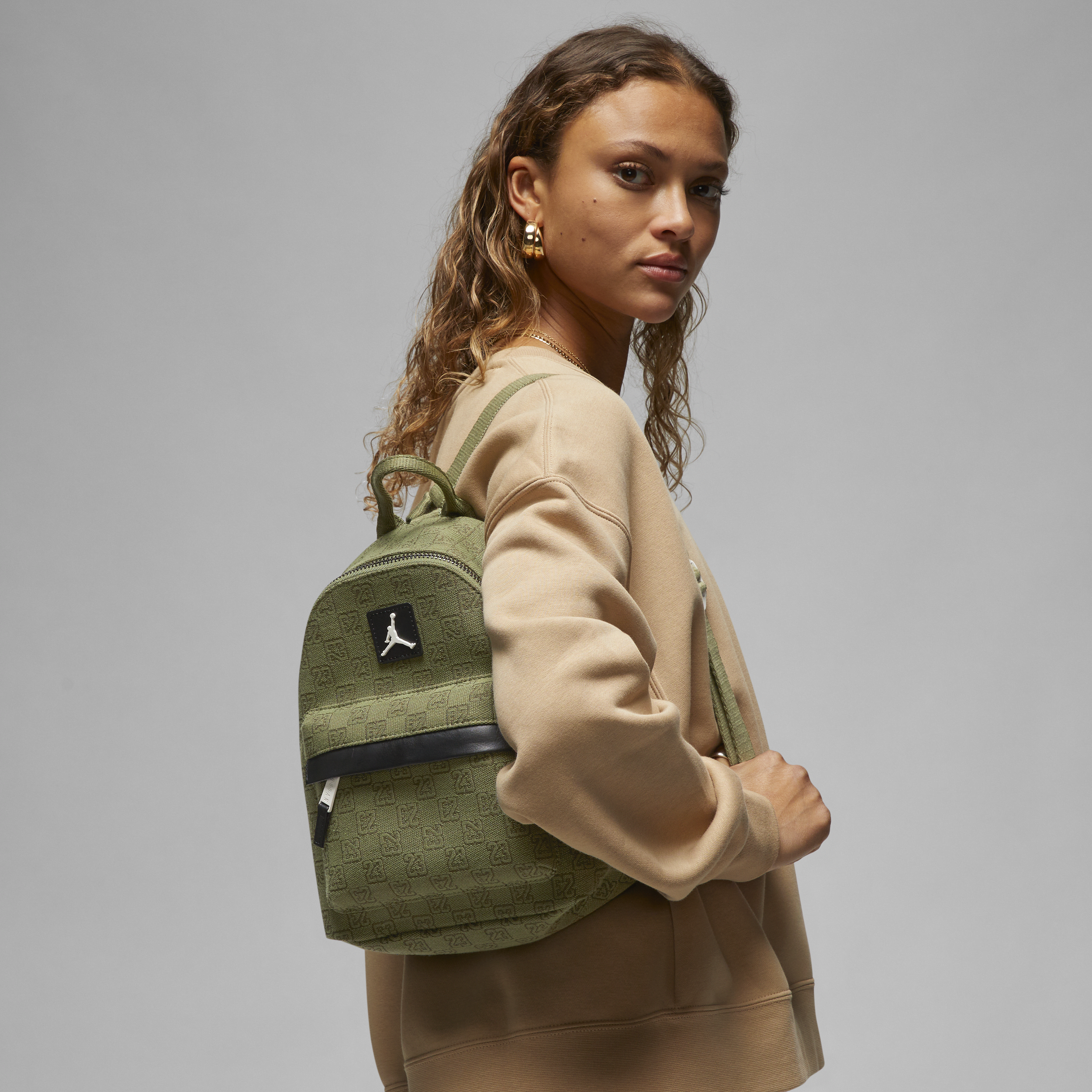 Jordan Monogram Mini Backpack Backpack In Green