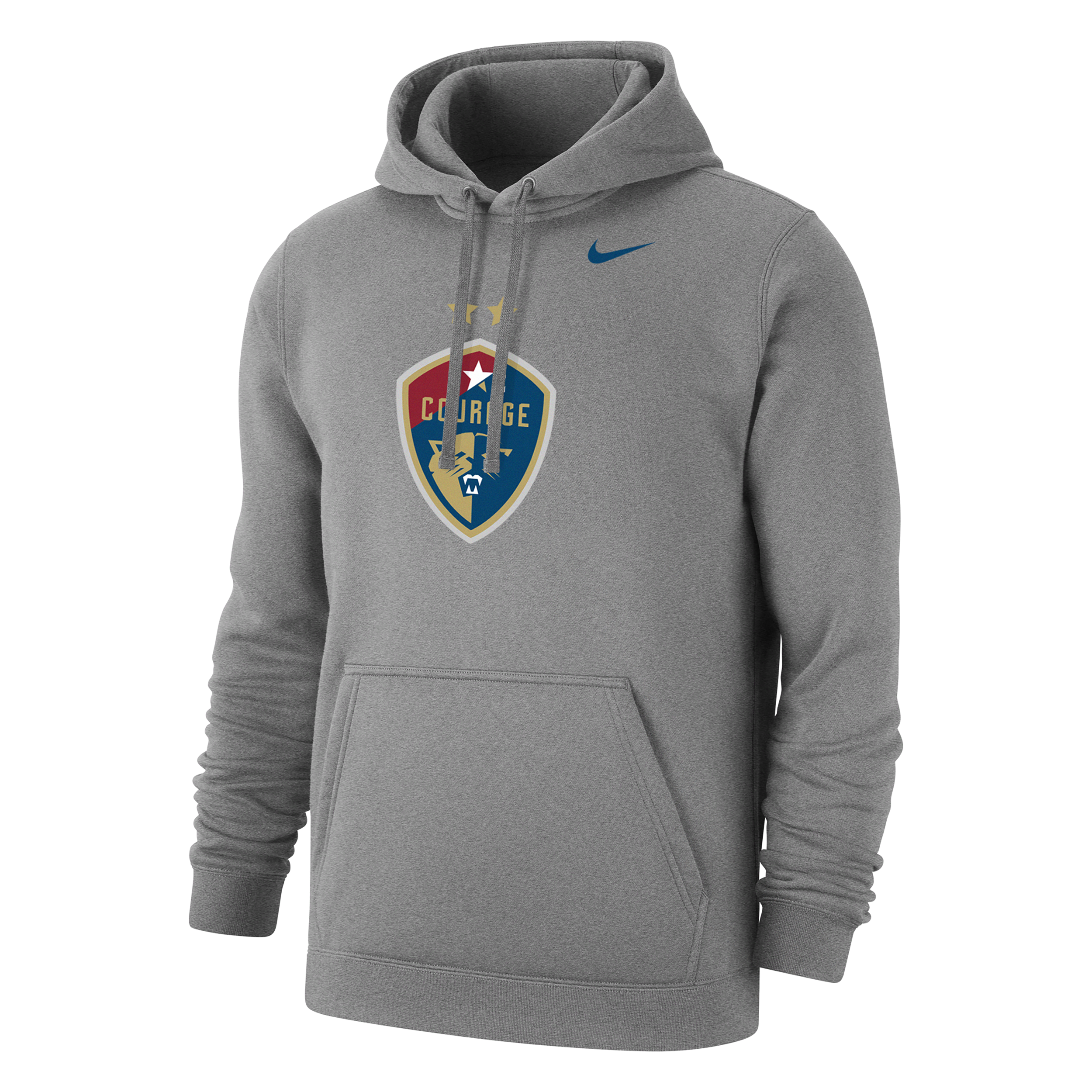 Nike North Carolina Courage Club Fleece  Men's Soccer Hoodie In Grey