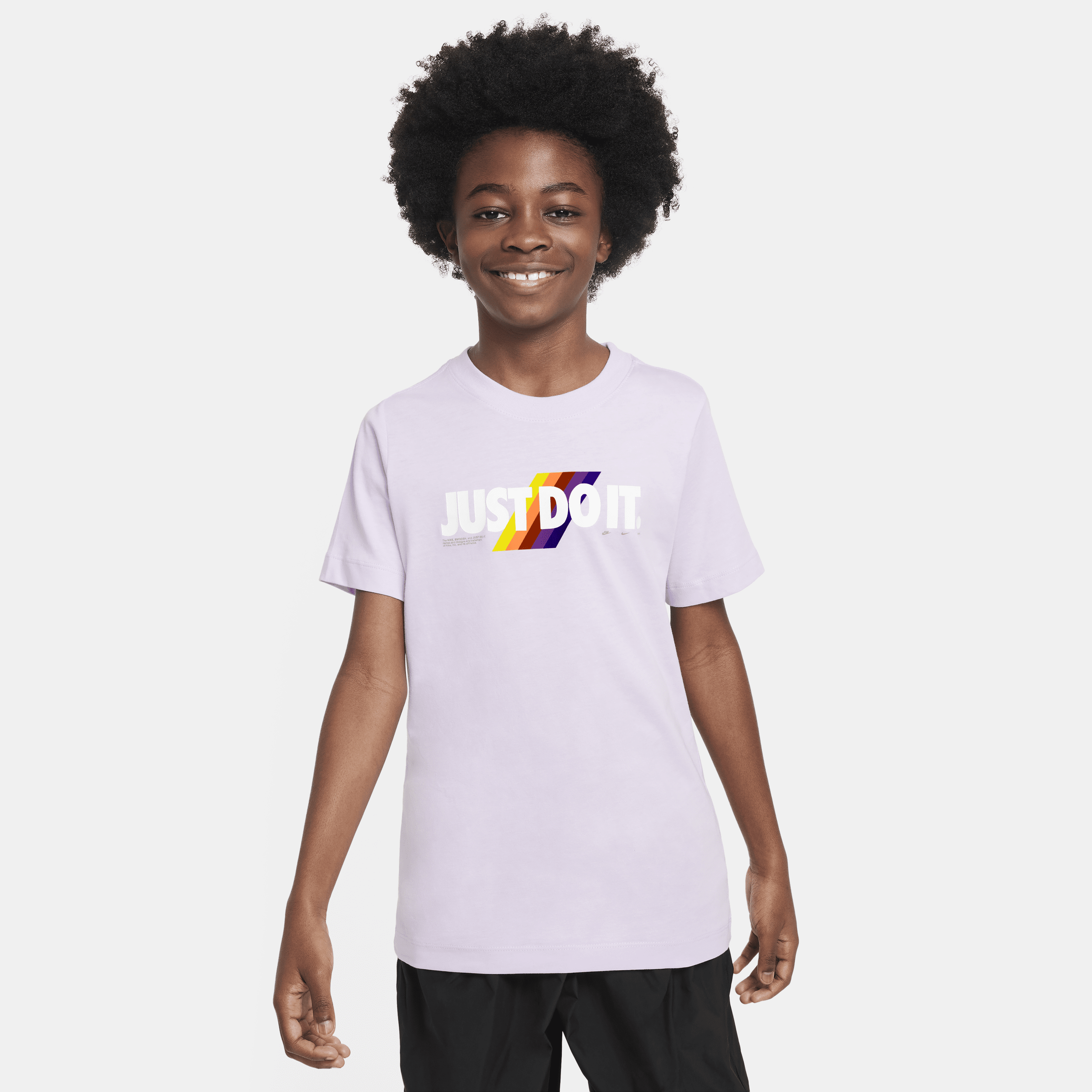 Shop Nike Sportswear Big Kids' T-shirt In Purple