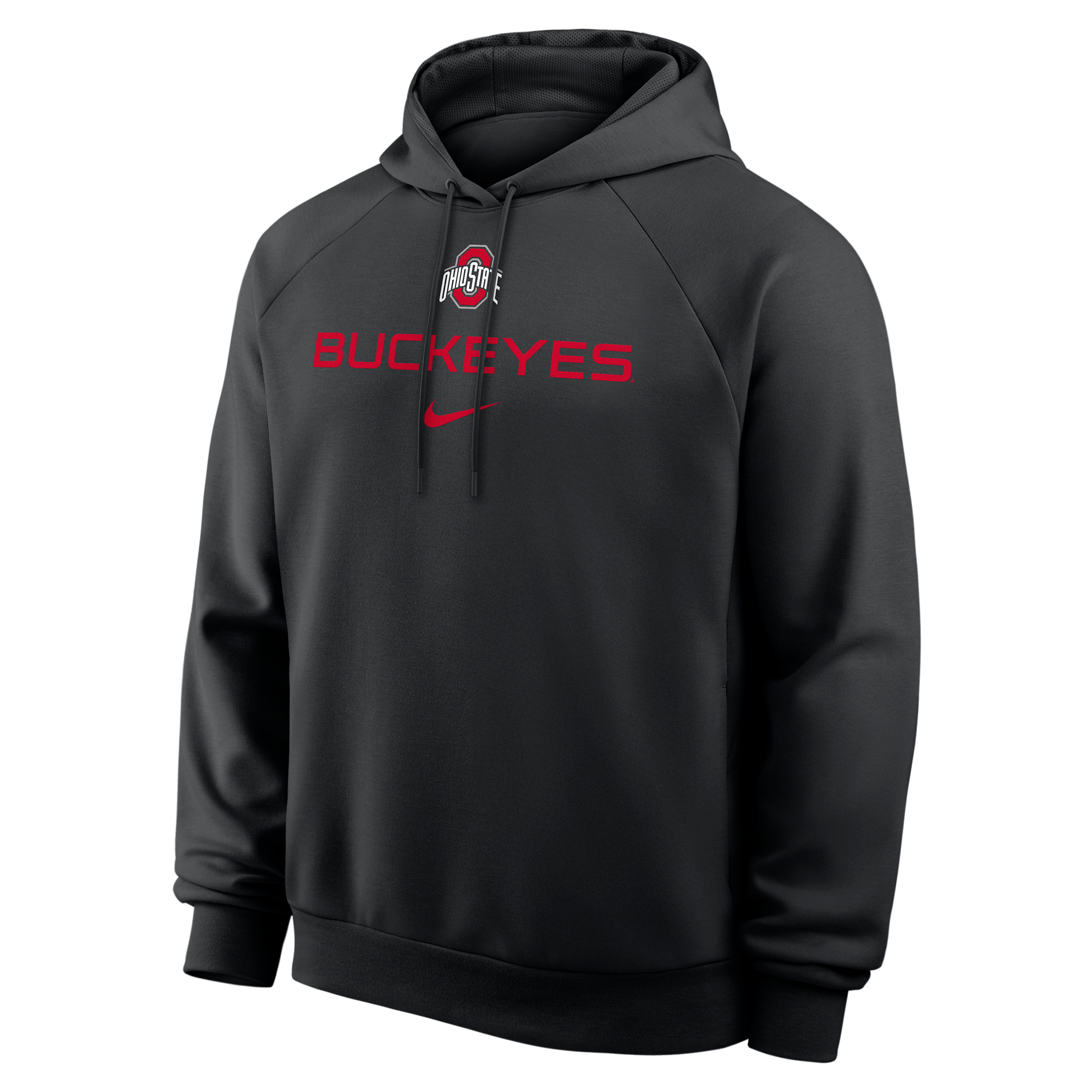 Ohio State Premium Performance Nike Men's Dri-FIT College Pullover Hoodie in Black | 03EJ00AOH-YT6