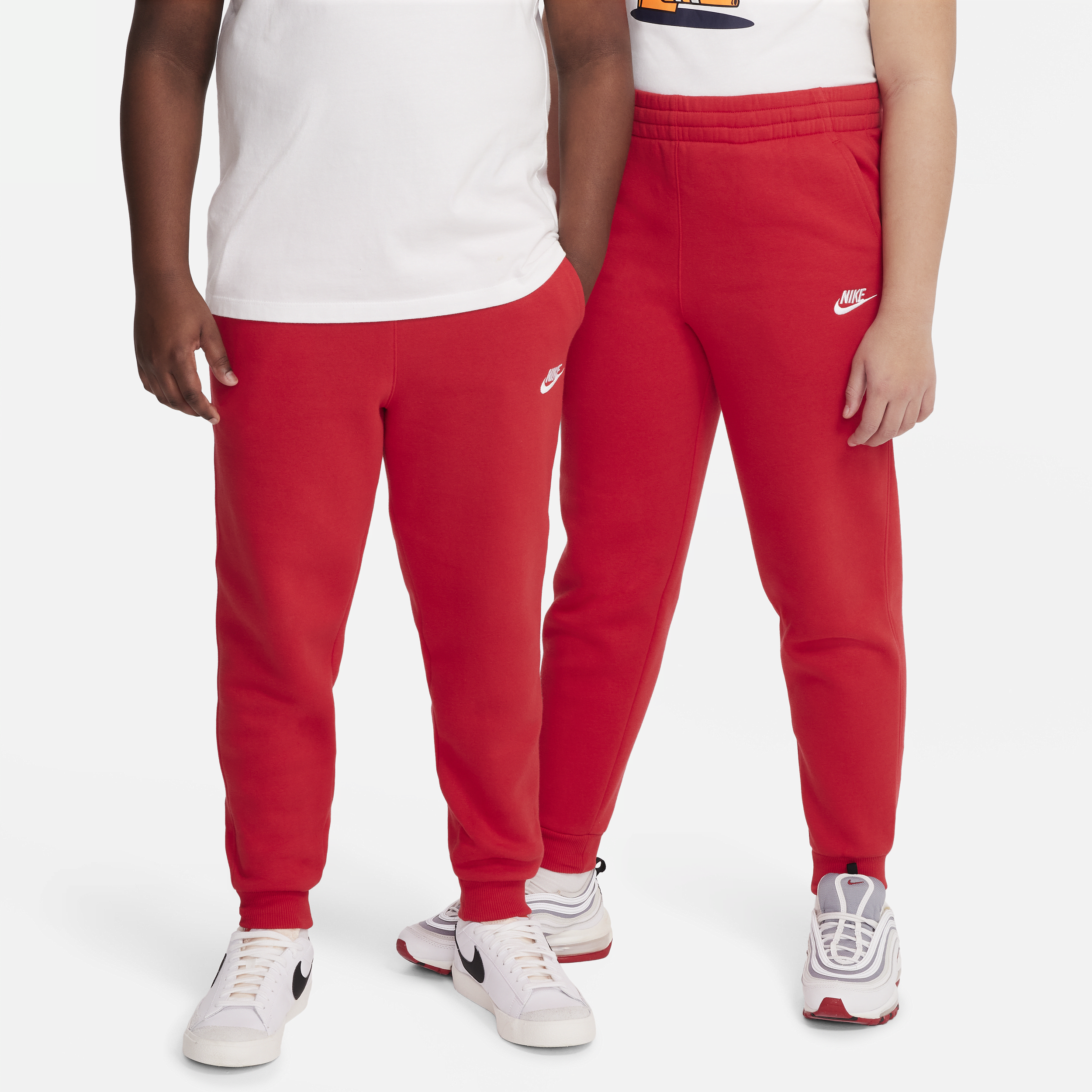 Shop Nike Sportswear Club Fleece Big Kids' Jogger Pants (extended Size) In Red