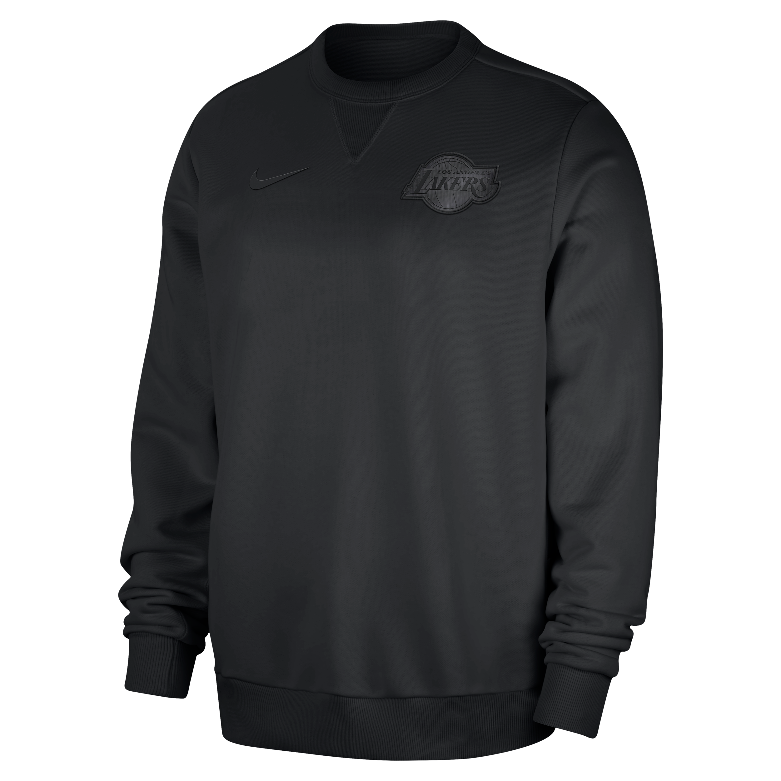 Nike Men's Black Los Angeles Lakers Authentic Standard Issue Travel Performance Pullover Sweatshirt - Black