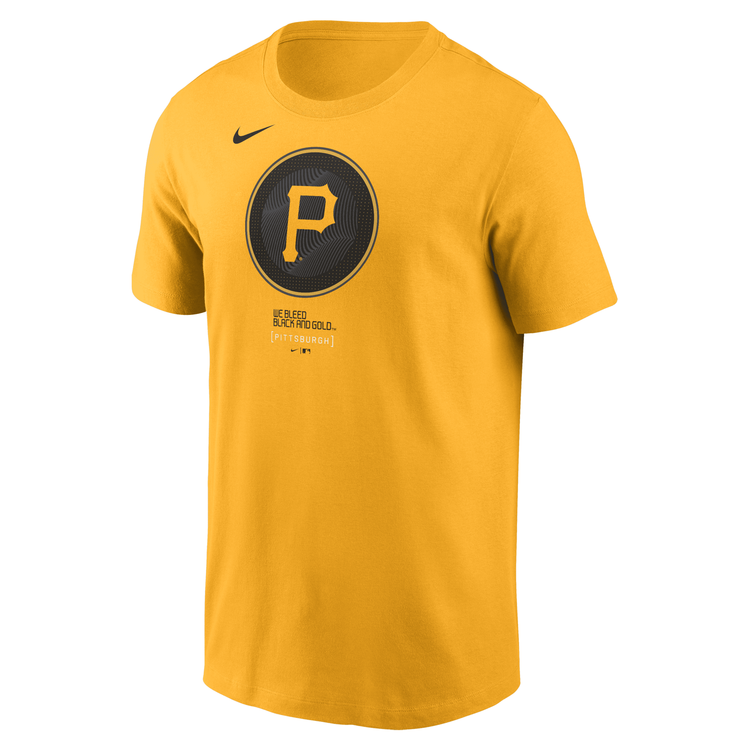 Nike Gold Pittsburgh Pirates City Connect Large Logo T-shirt In Brown