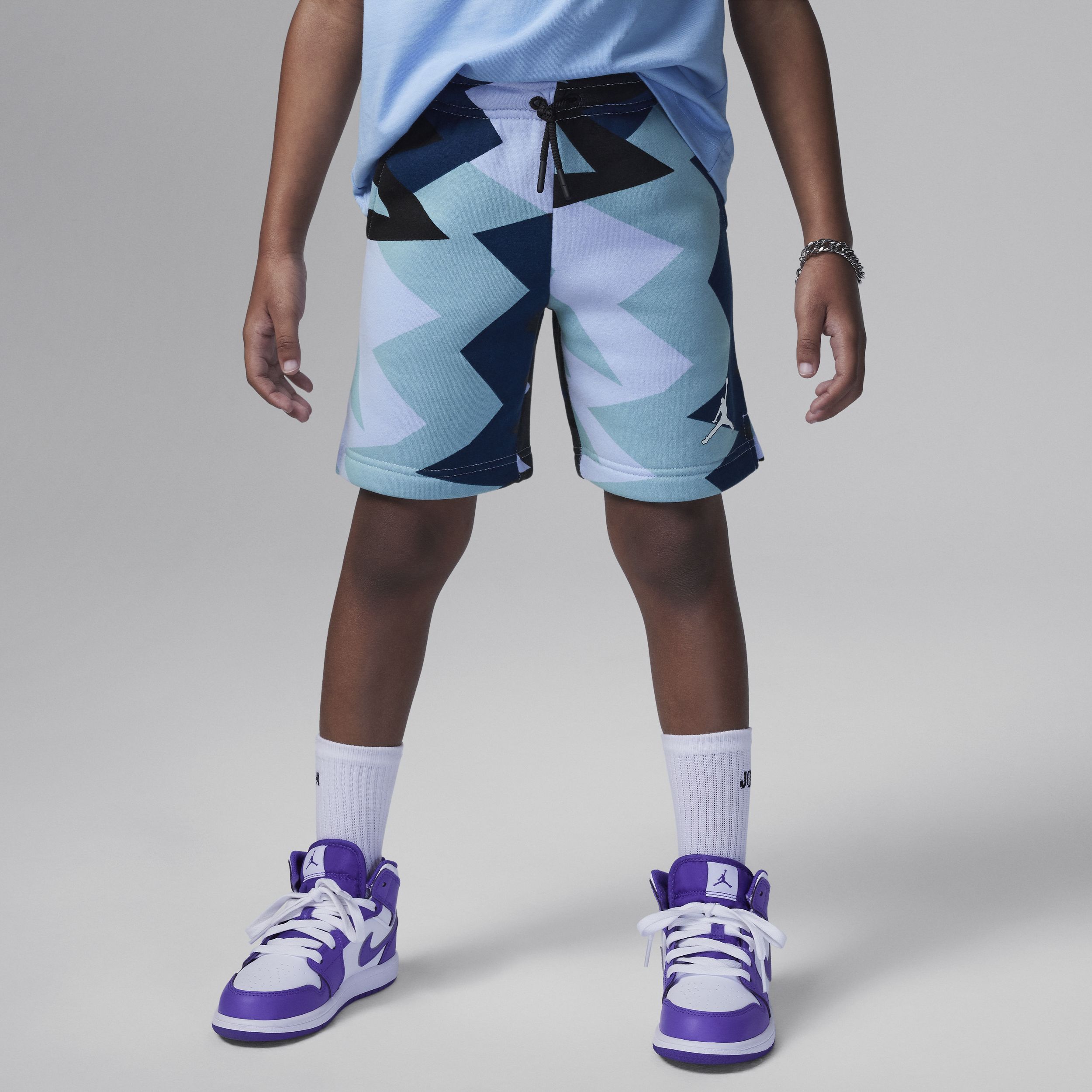 Jordan Mj Flight Mvp Printed Shorts Little Kids Shorts In Blue