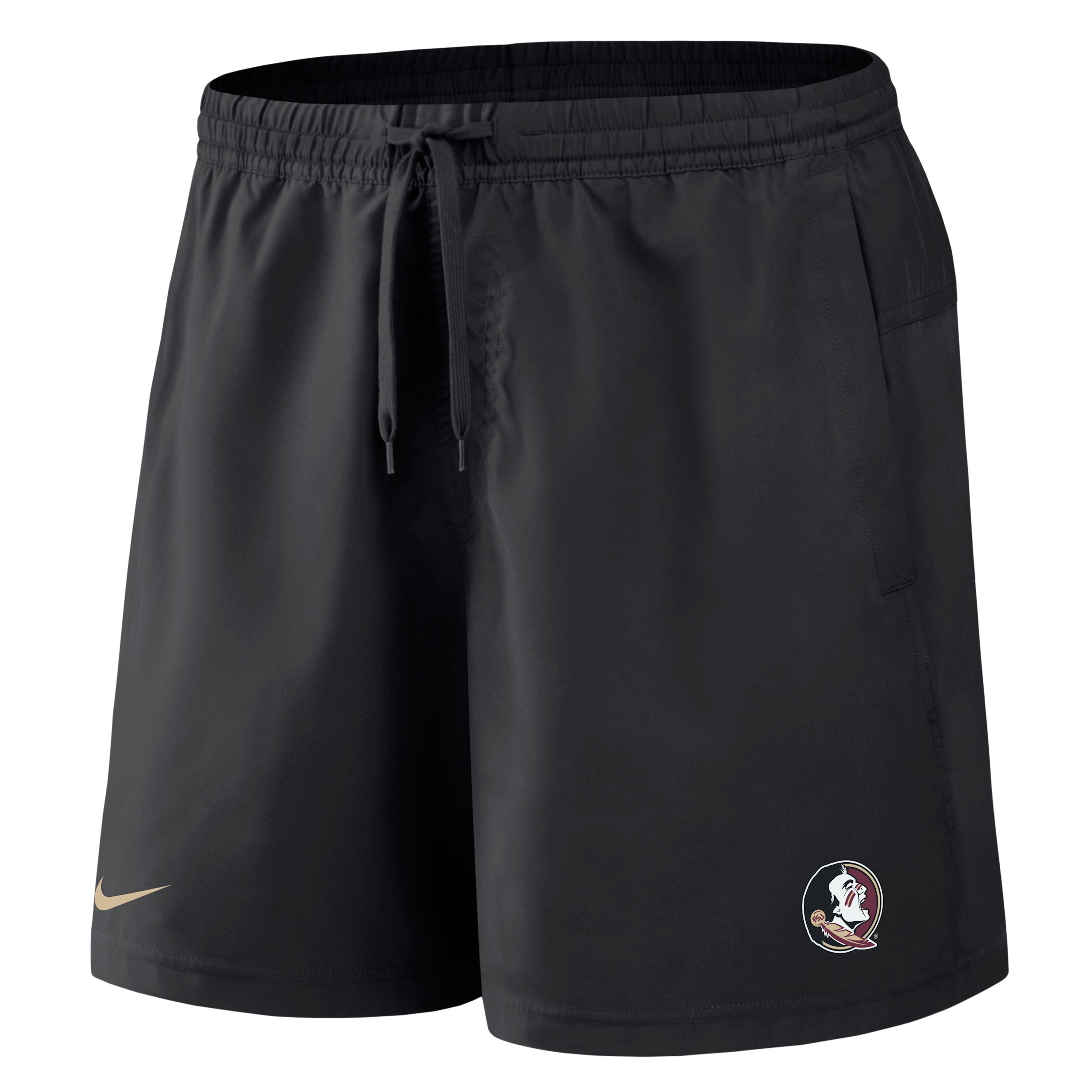 Florida State Primetime Primary Logo Nike Men's Dri-FIT College Form Shorts in Black | 045T00AFTN-8DV