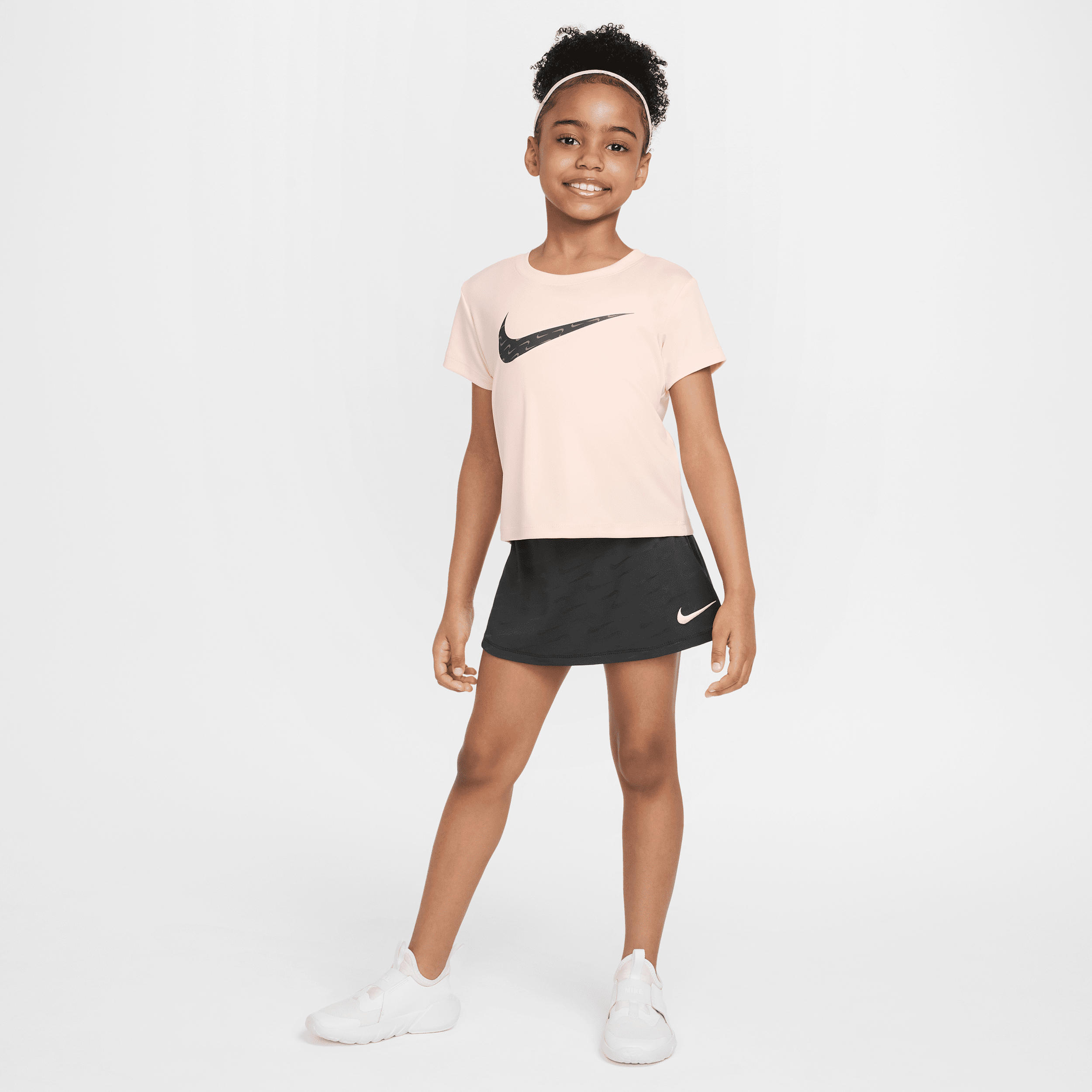Nike Dri-fit Toddler Swoosh Motion Mesh Scooter 2-piece Set In Grey