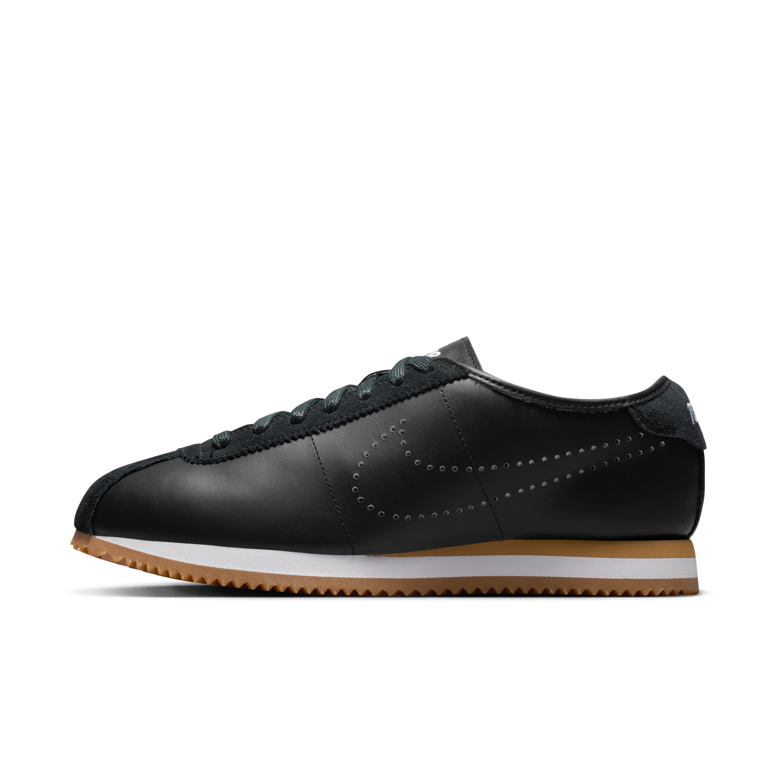 Nike Women's Cortez Leather Shoes In Black