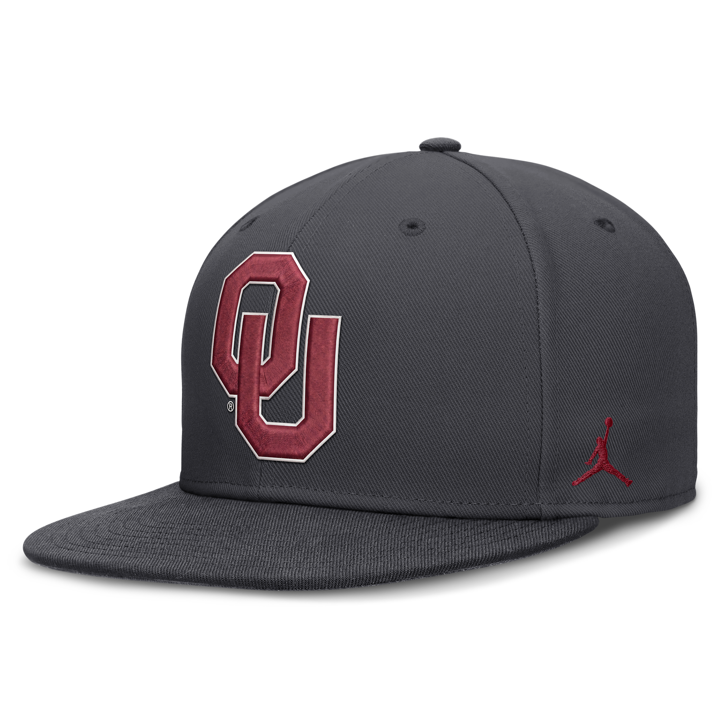 Nike Men's Oklahoma Pro Jordan Brand Dri-FIT College Fitted Hat in Grey | JC1106FOKN-RY6