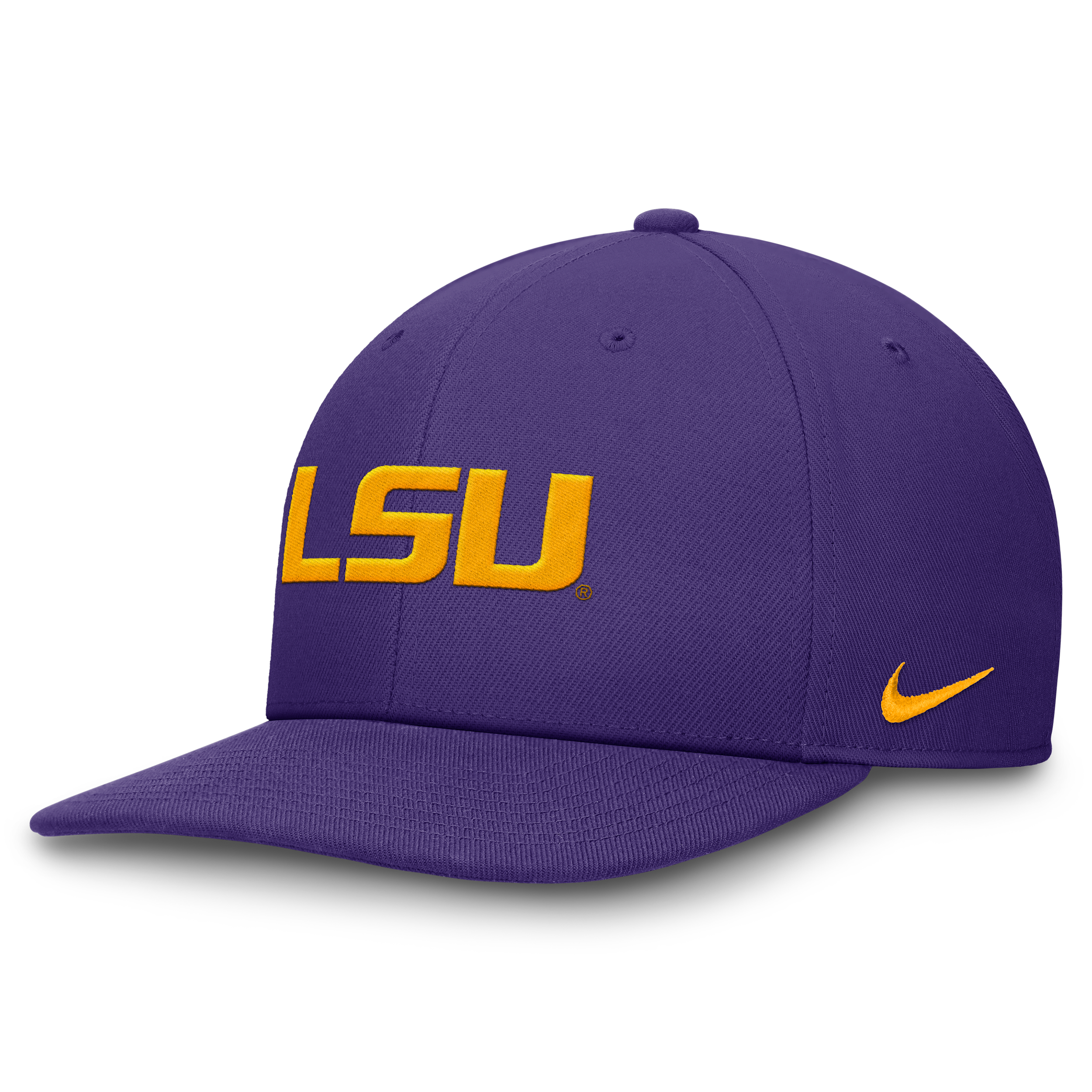 Nike Purple Lsu Tigers On-field Pro Bill Snapback Hat In Purple