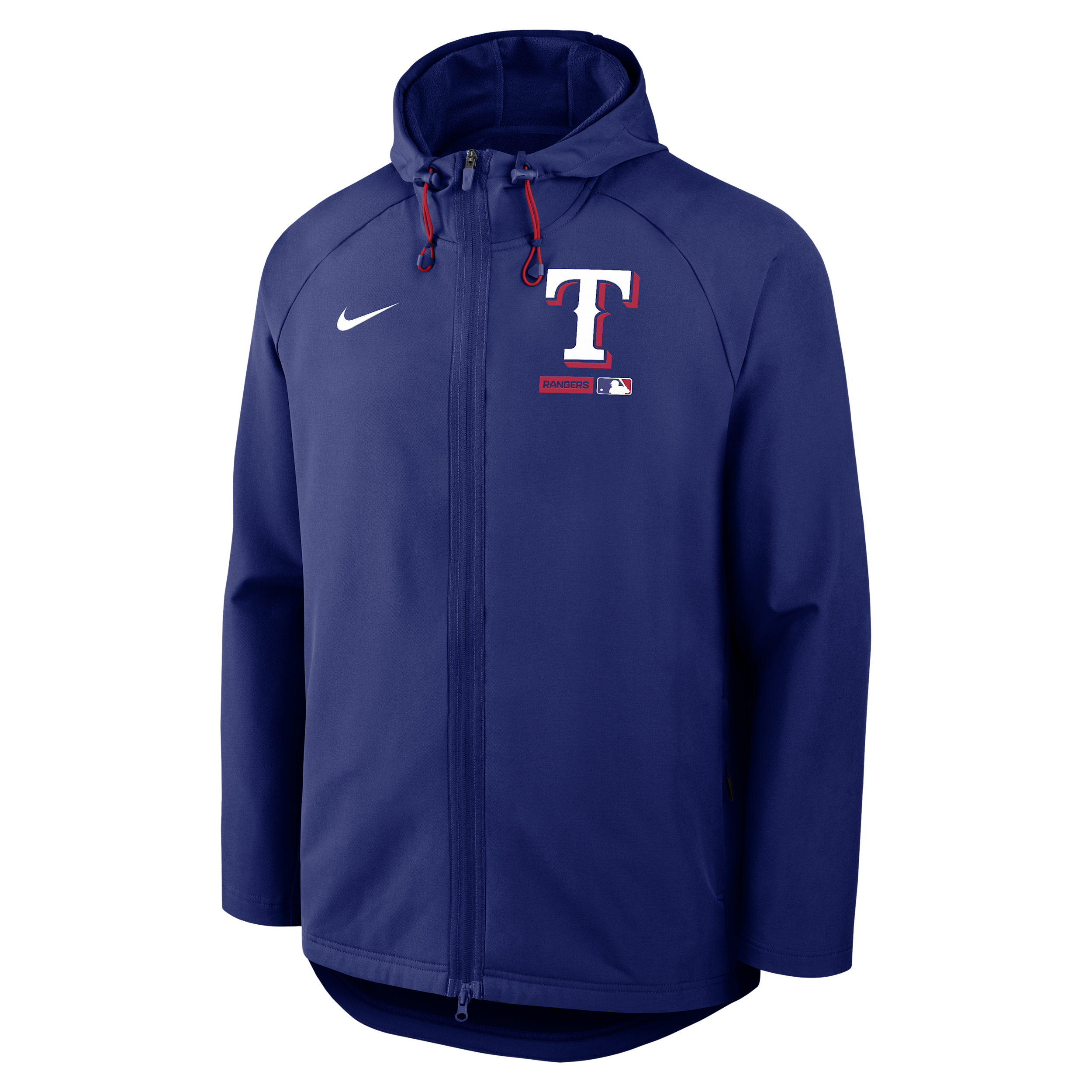 Texas Rangers Authentic Collection Nike Men's Therma-FIT MLB Full-Zip Hooded Jacket in Blue | 04HC198NTER-FHP
