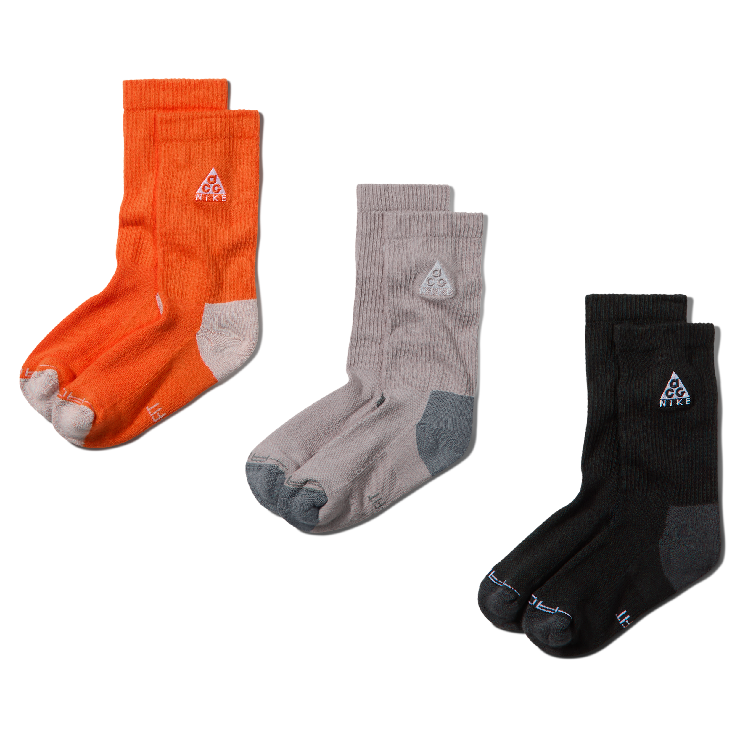 Nike Acg Kids' Dri-fit Explore Crew Socks (3 Pairs) In Animal Print