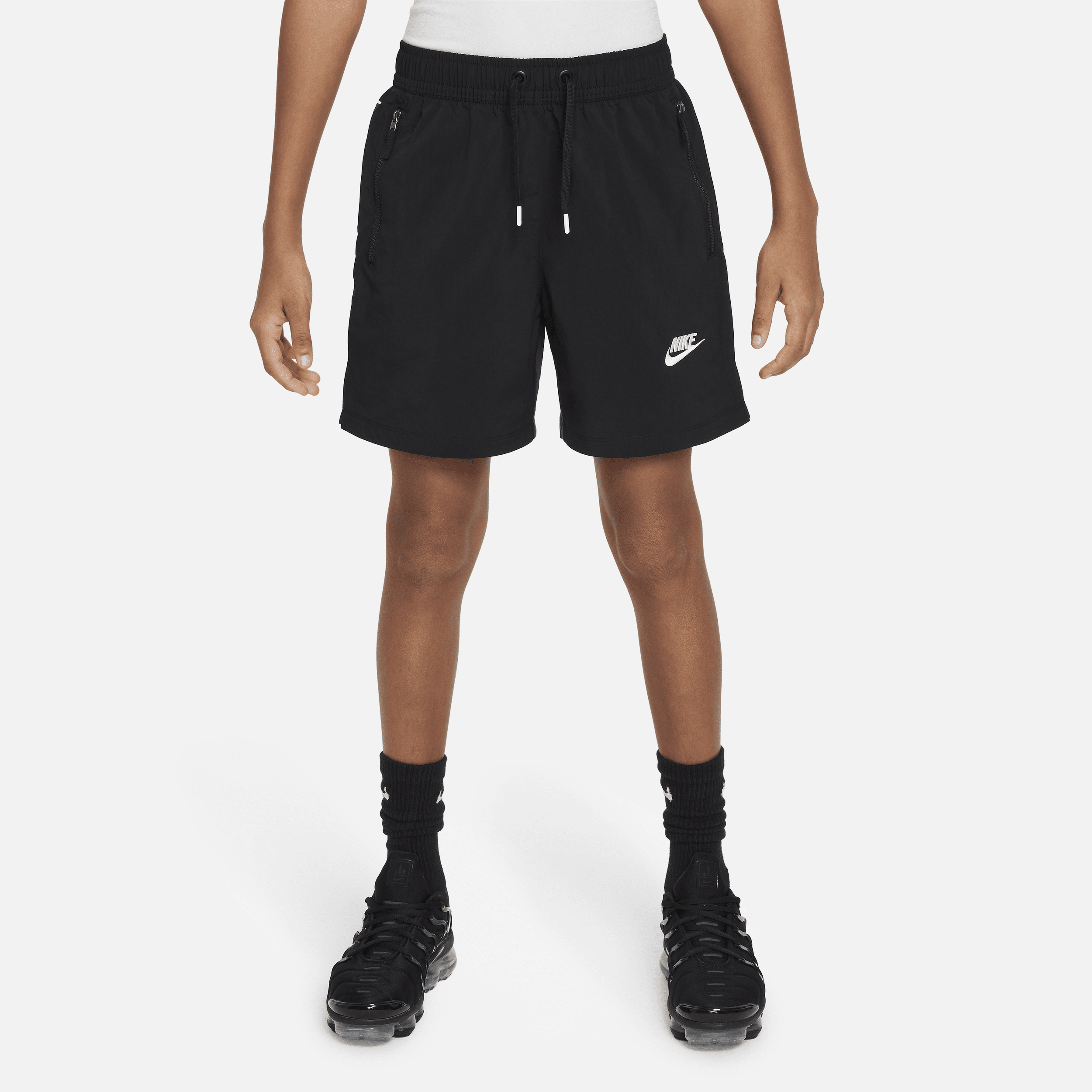 Nike Sportswear Amplify Big Kids' Woven Shorts In Black