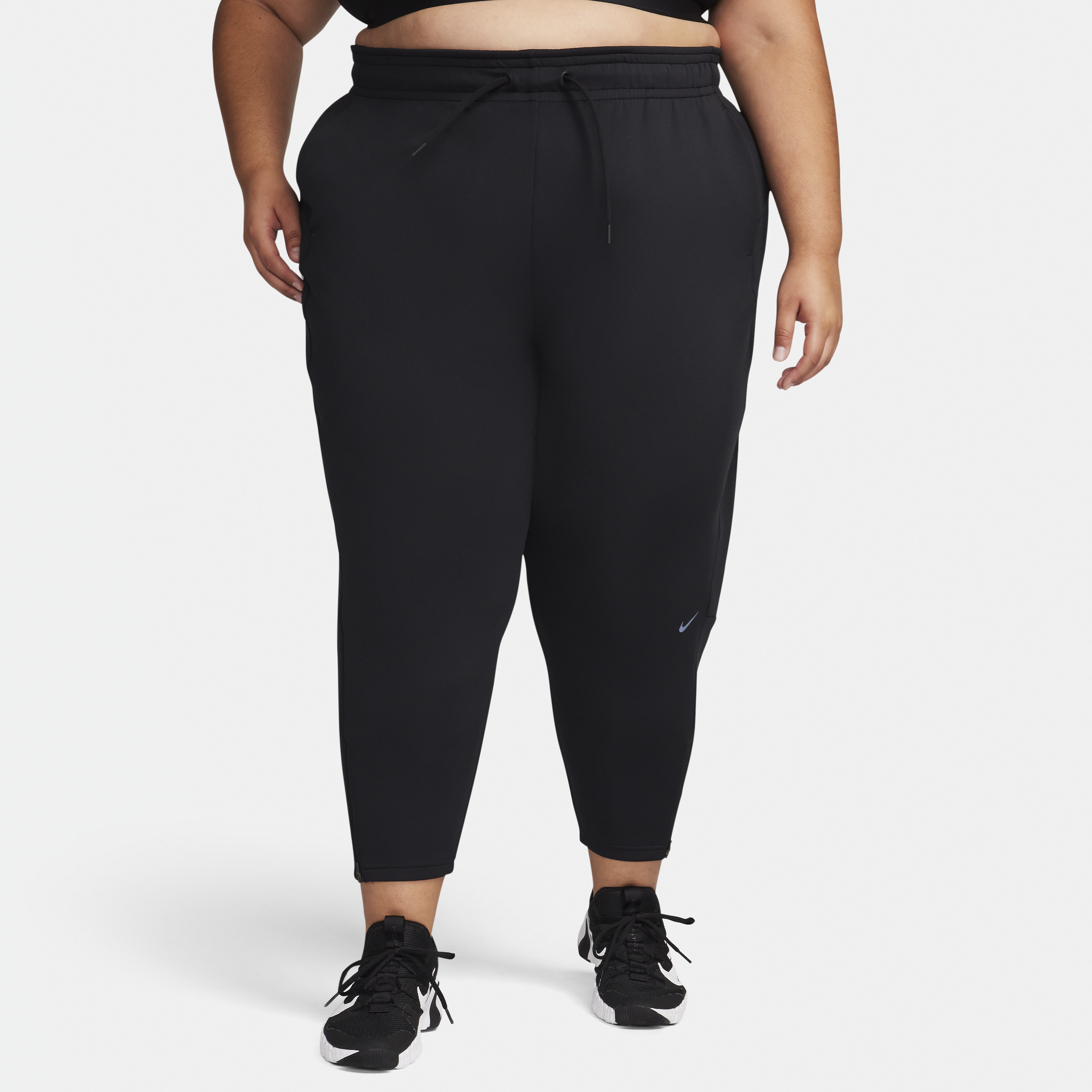 Nike Women's Dri-fit Prima High-waisted 7/8 Training Pants (plus Size) In Black