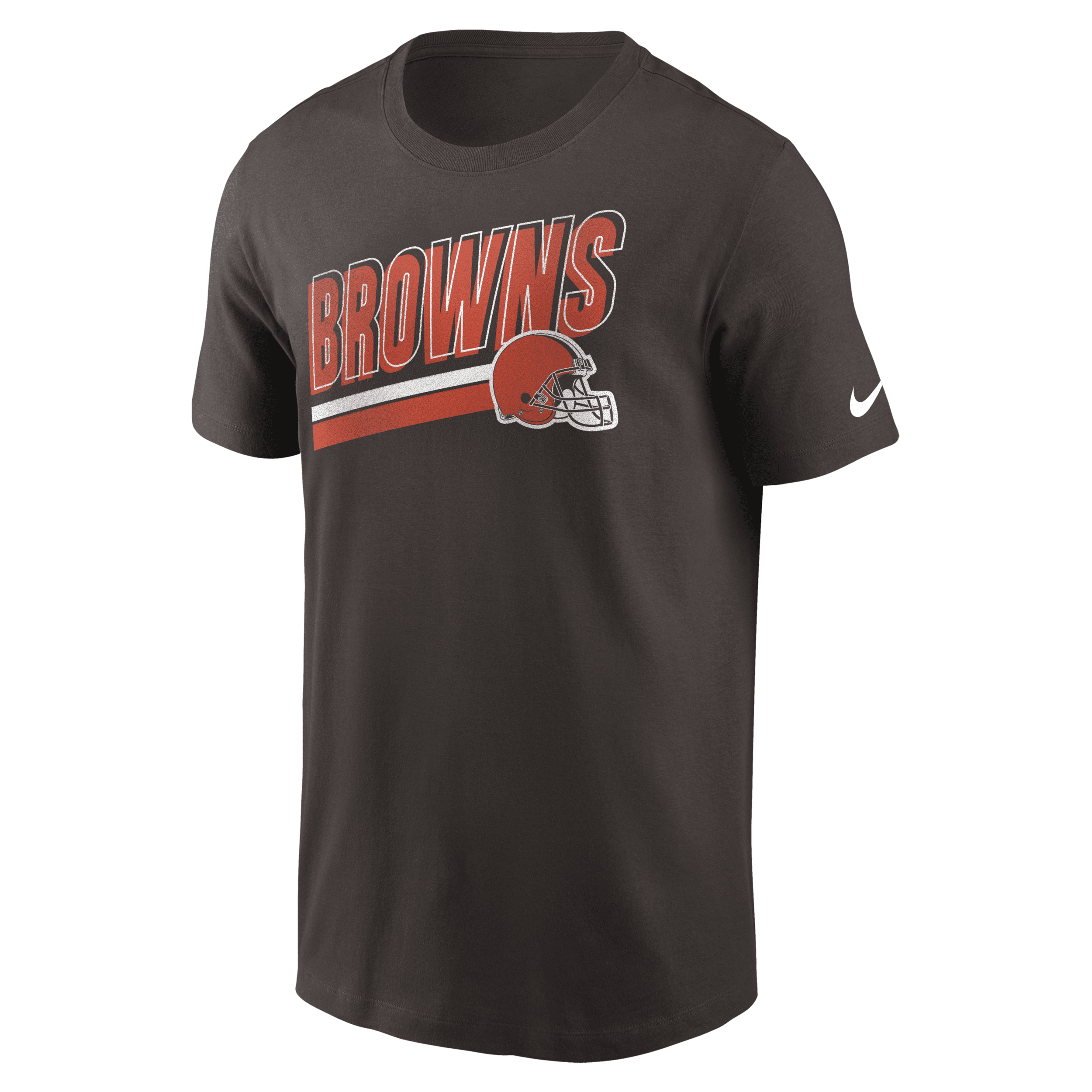 Shop Nike Cleveland Browns Essential Blitz Lockup  Men's Nfl T-shirt
