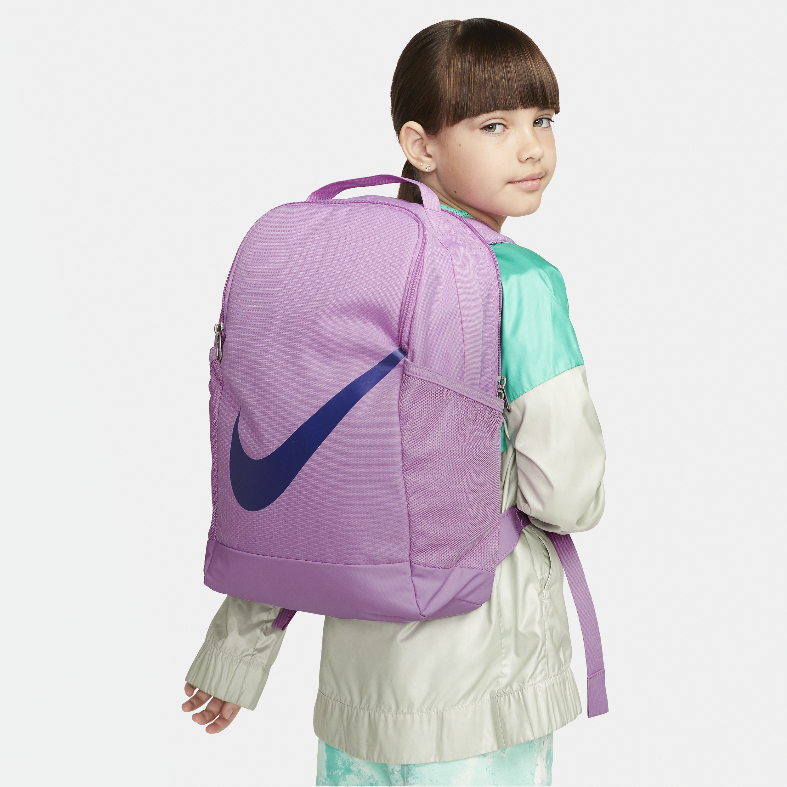 Shop Nike Brasilia Kids' Backpack (18l) In Purple