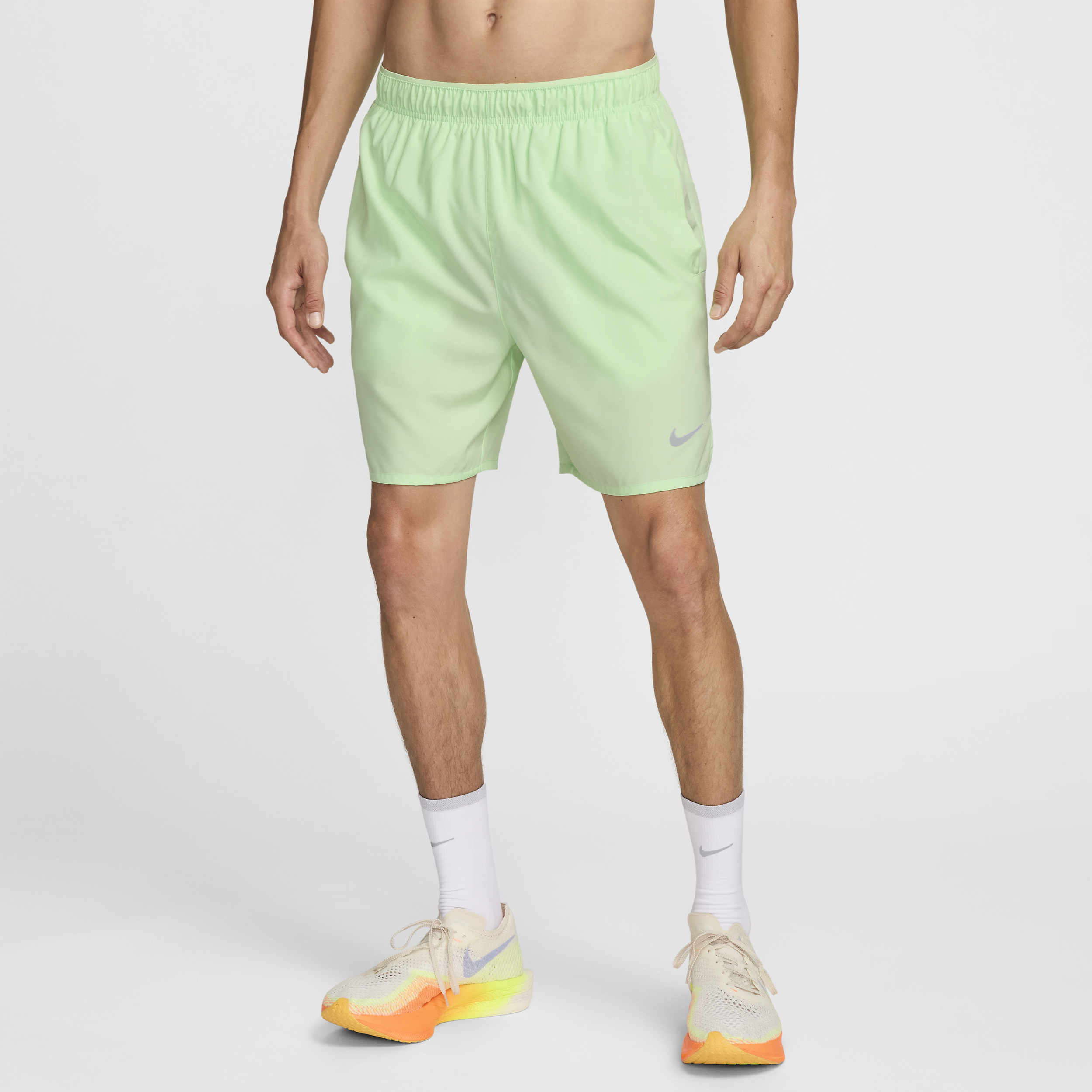 Shop Nike Men's Challenger Dri-fit 7" Brief-lined Running Shorts In Green