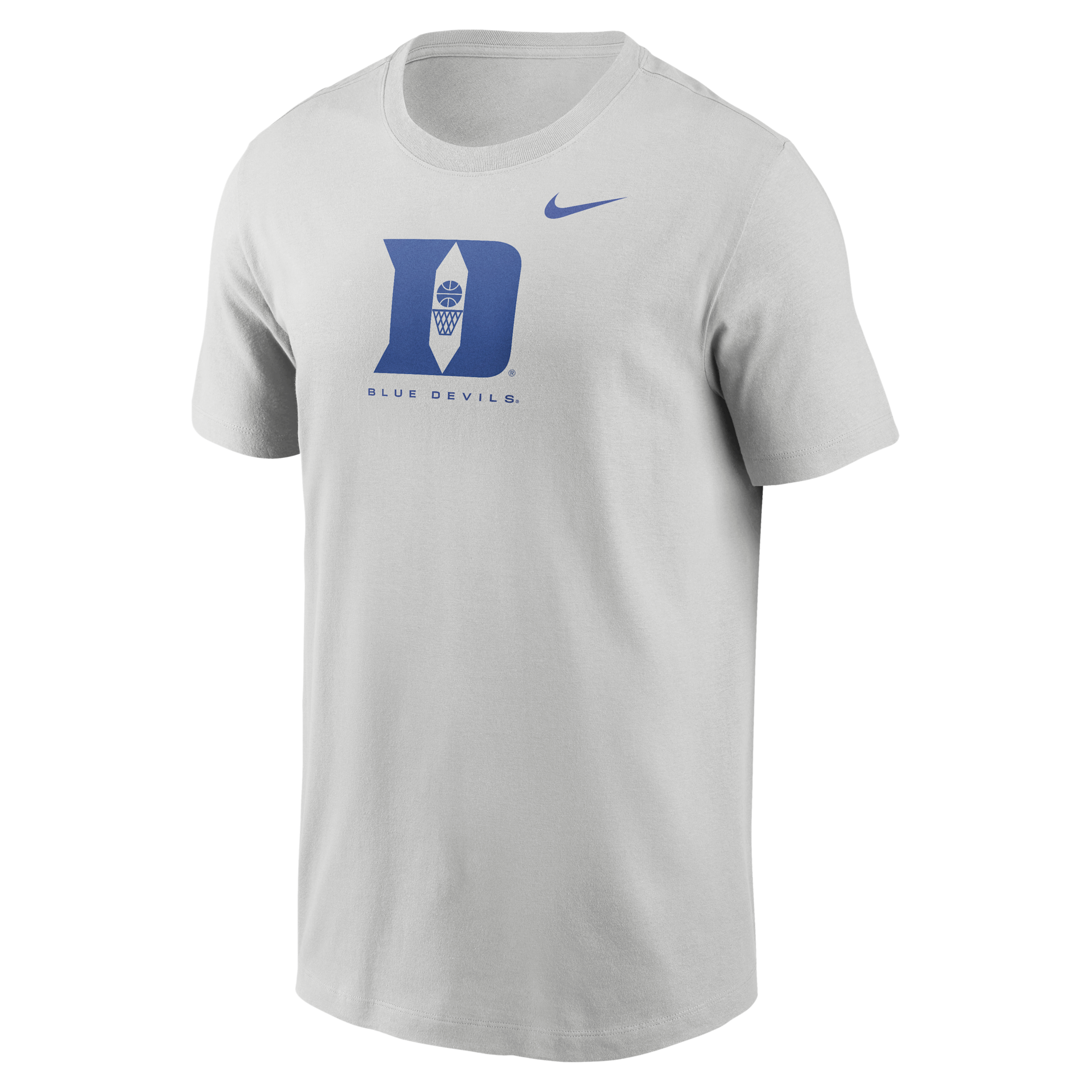 Duke Courtside Nike Men's Dri-FIT College T-Shirt in Grey | 02ET0BBDU-L7G