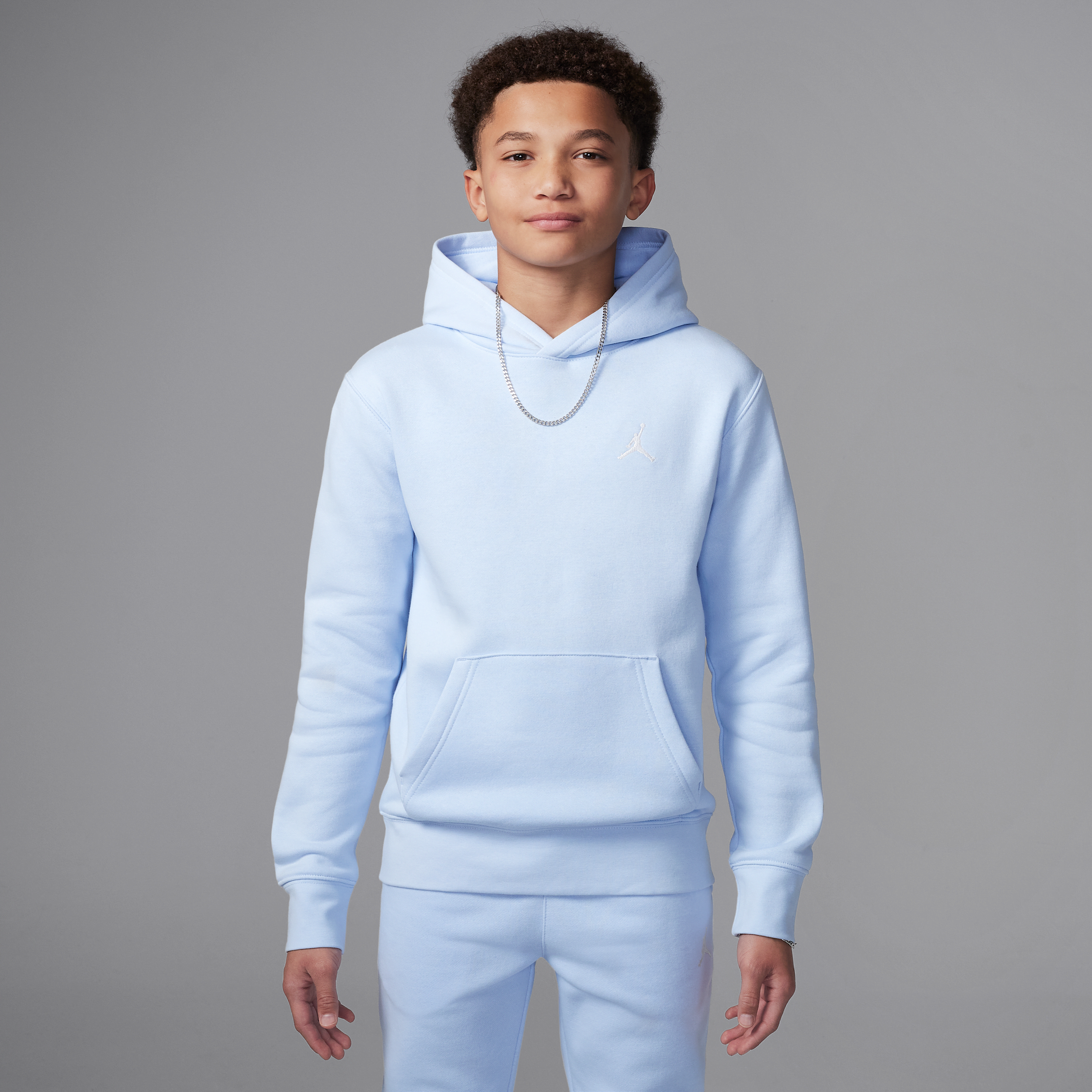 JORDAN MJ BROOKLYN BIG KIDS' FLEECE PULLOVER HOODIE