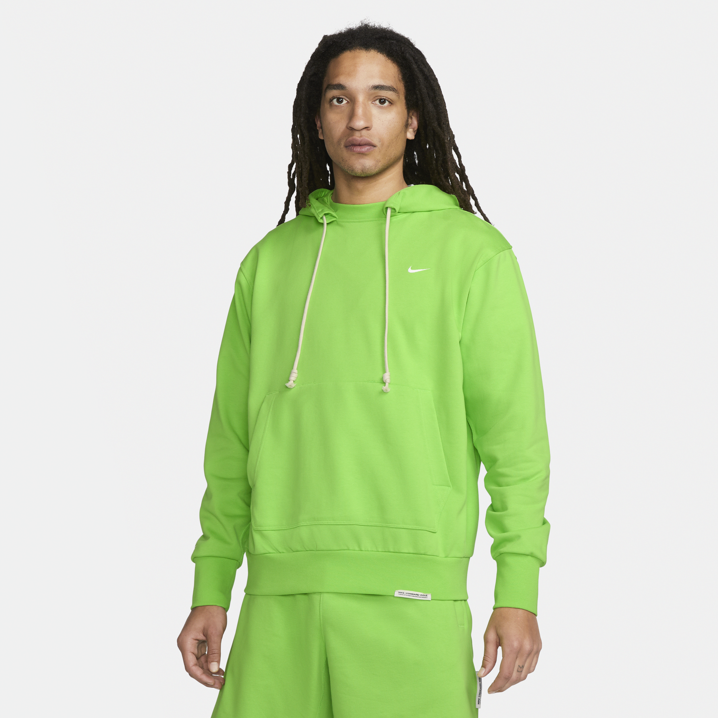 Nike Men's Standard Issue Dri-fit Pullover Basketball Hoodie In Green