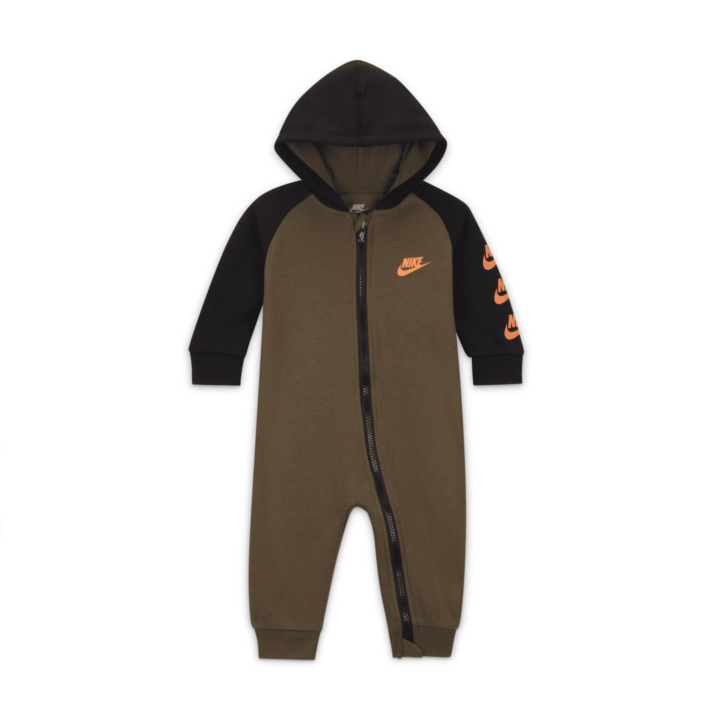 Nike Sportswear Baby (0-9m) Hooded Coverall In Green