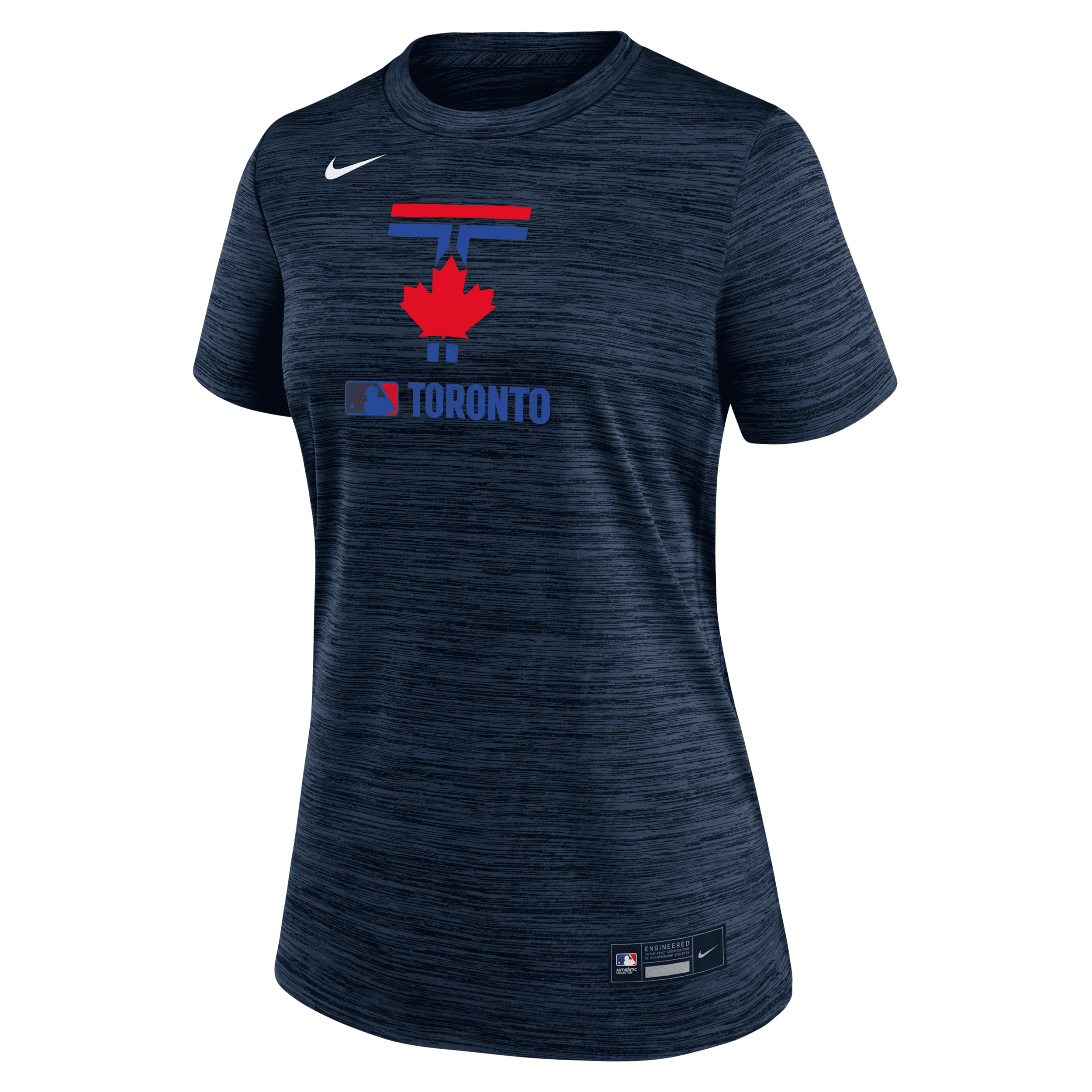 Nike Navy Toronto Blue Jays Authentic Collection City Connect Velocity Performance T-shirt In Blue