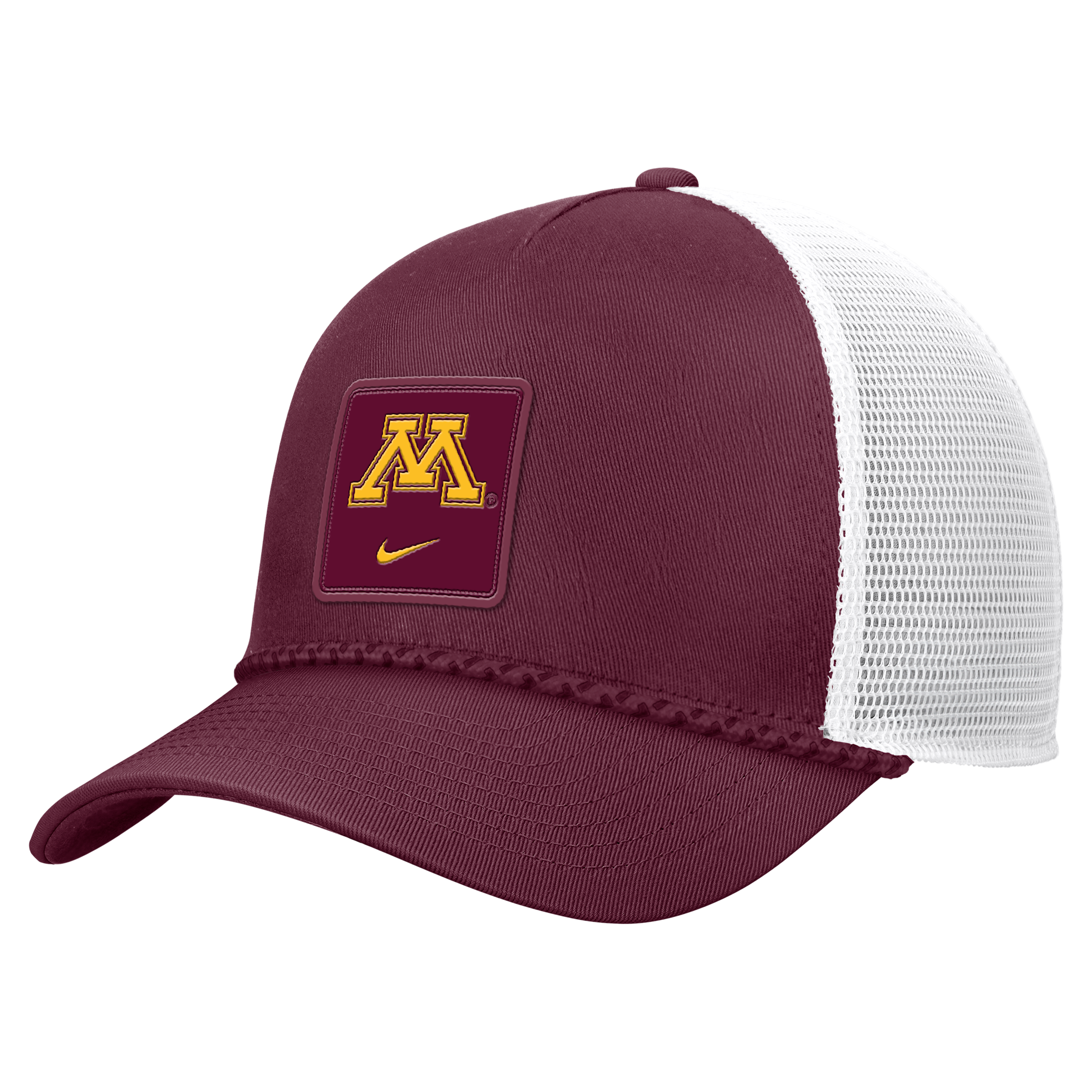 Minnesota Sideline Rope Nike Unisex College Trucker Adjustable Hat in Red | C13777C686MINN-DKM