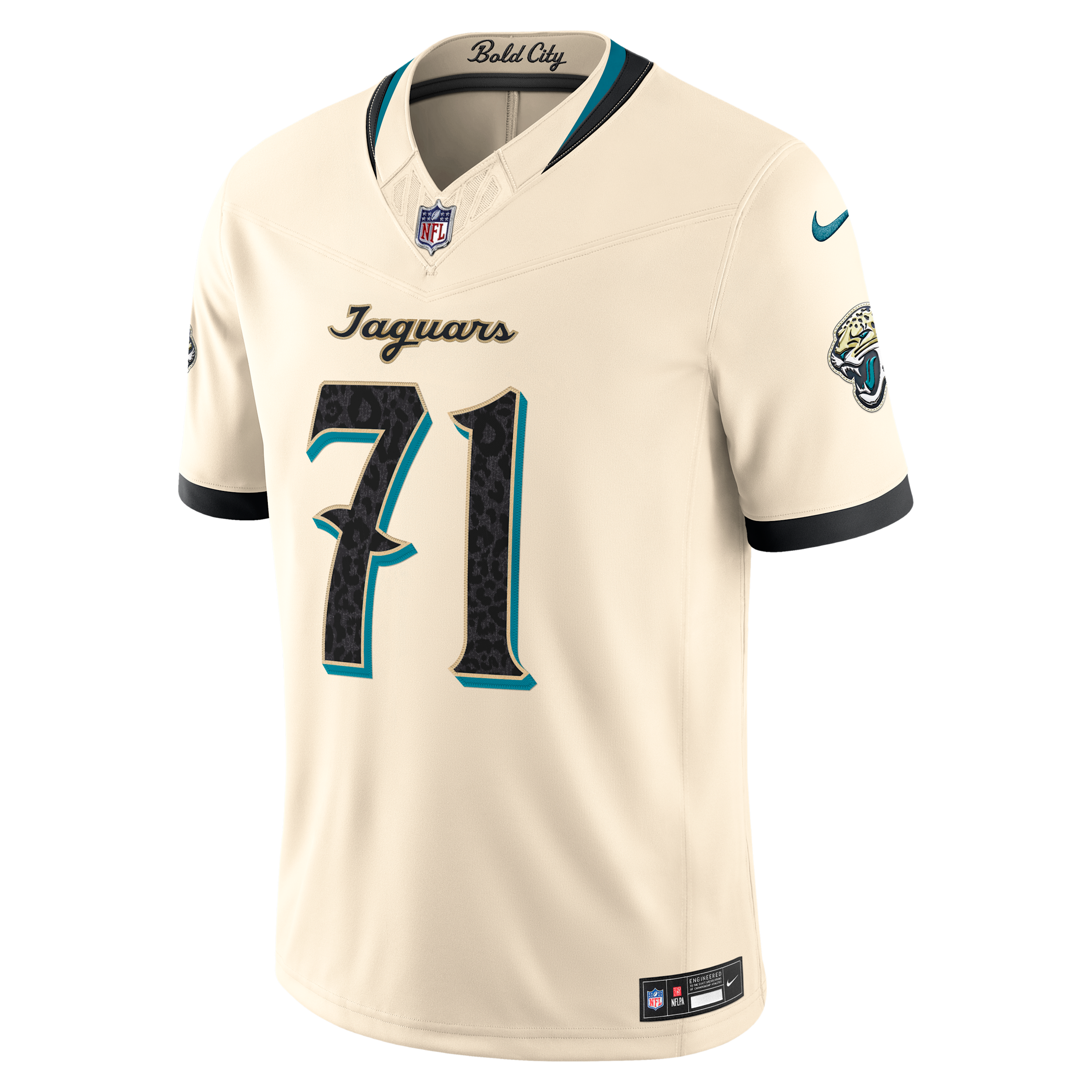 Nike Men's Tony Boselli Natural Jacksonville Jaguars 2026 Rivalries Collection Vapor F.u.s.e Stitched Limited Jersey - Natural