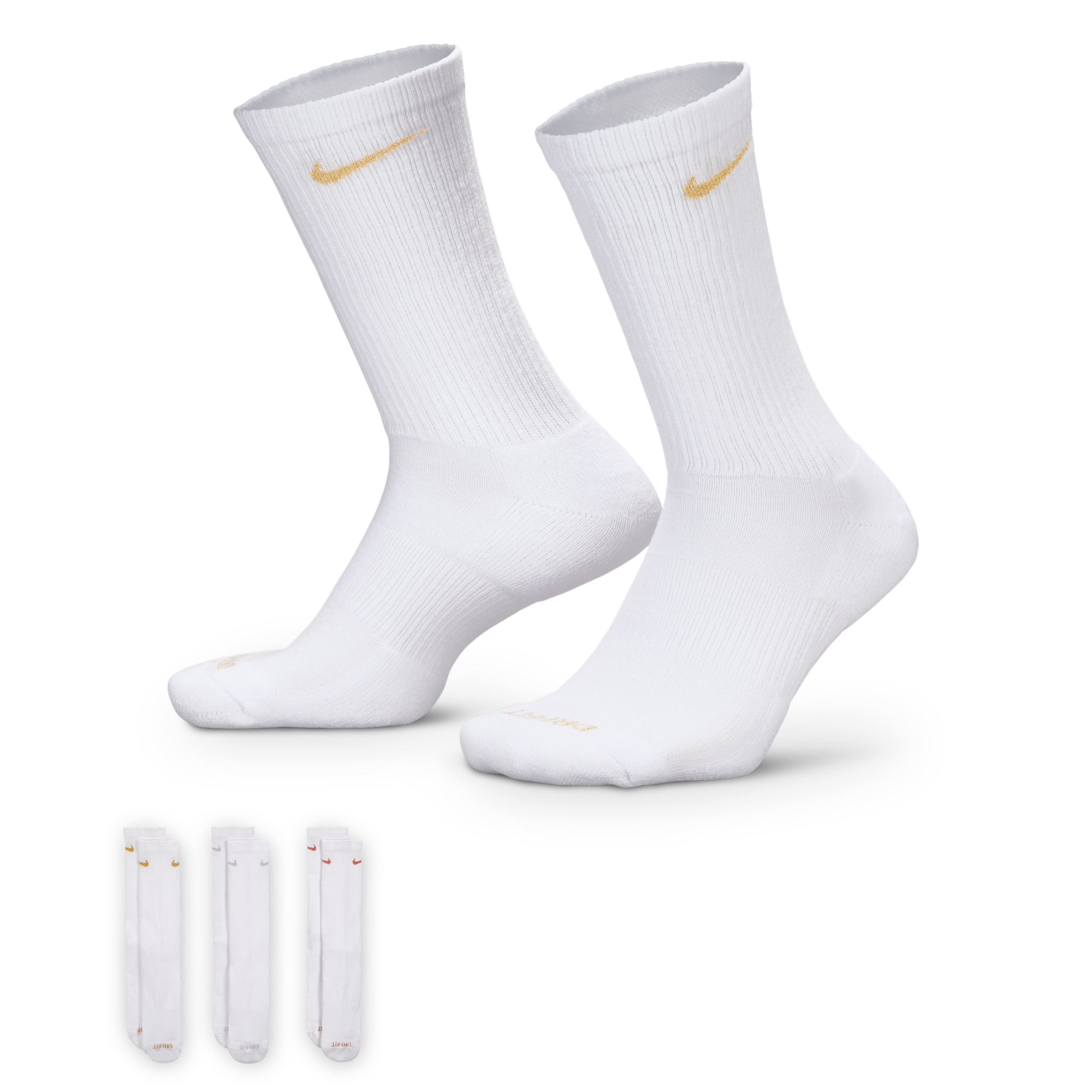 Nike Unisex Everyday Plus Cushioned Training 6-pairs Crew Socks In Multi