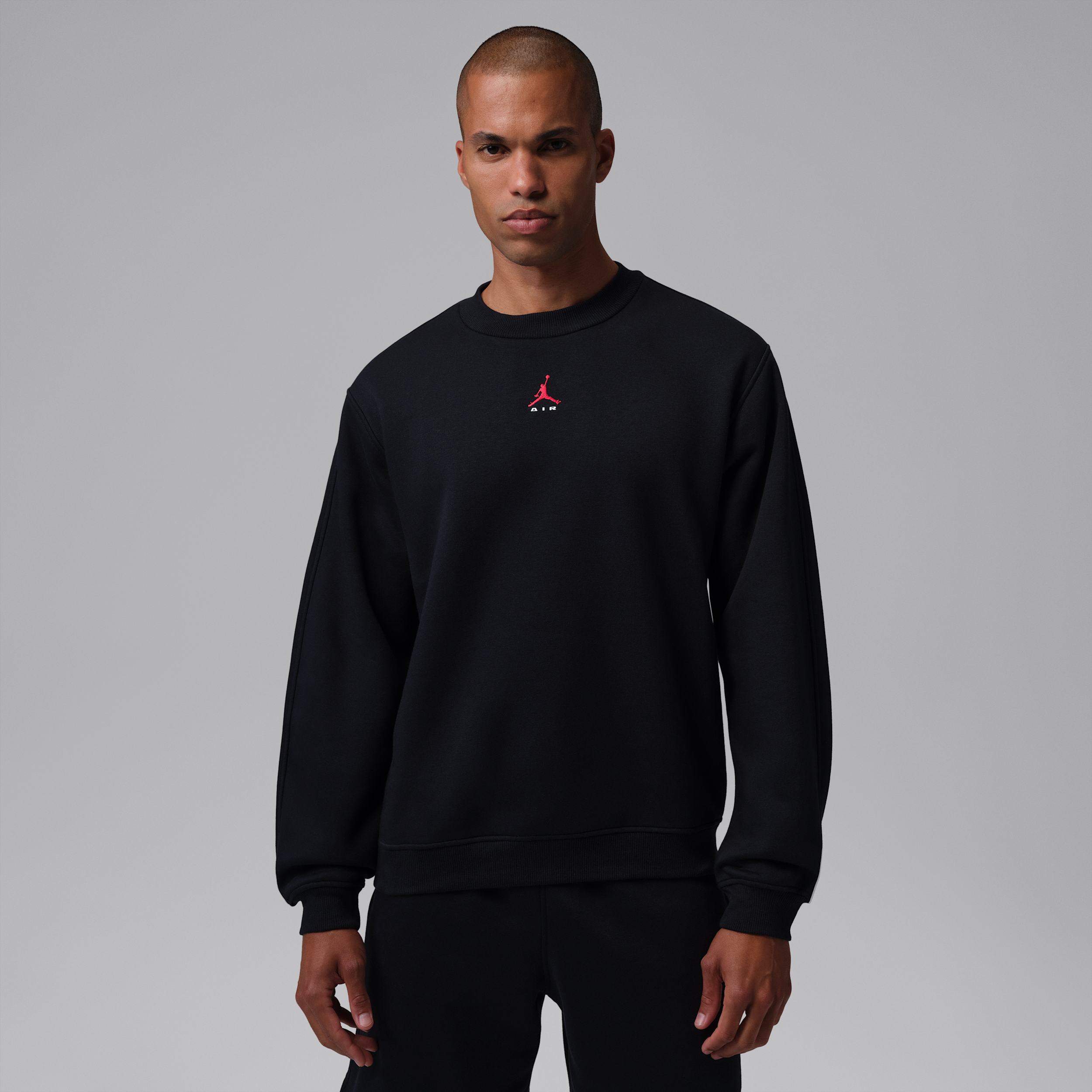 Men's Jordan Brooklyn Crew-Neck Sweatshirt in Black | IU0255-010