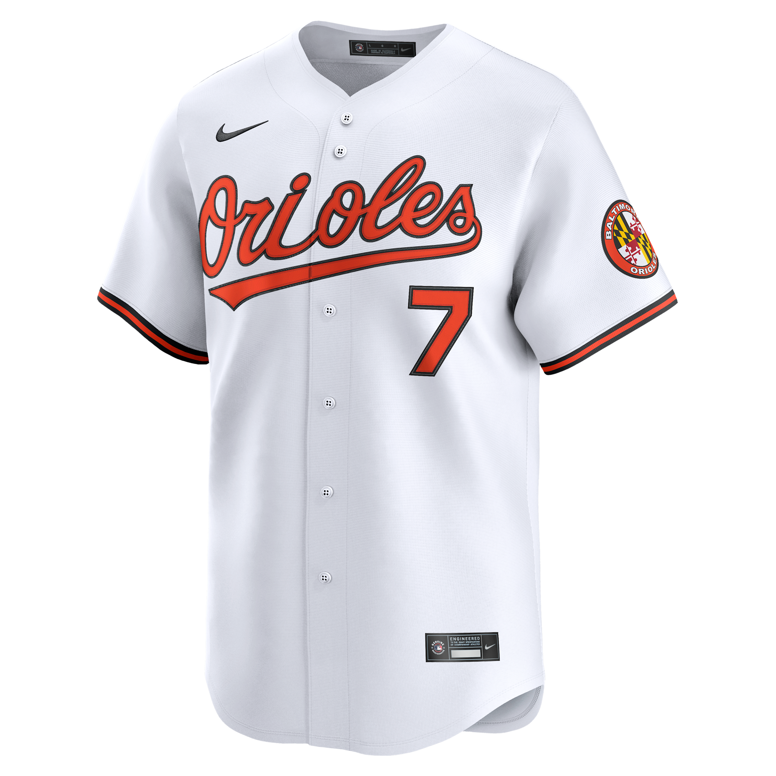 Jackson Holliday Baltimore Orioles Nike Men's Dri-FIT MLB Limited Jersey in White | LM25OLHOOL9-YNM