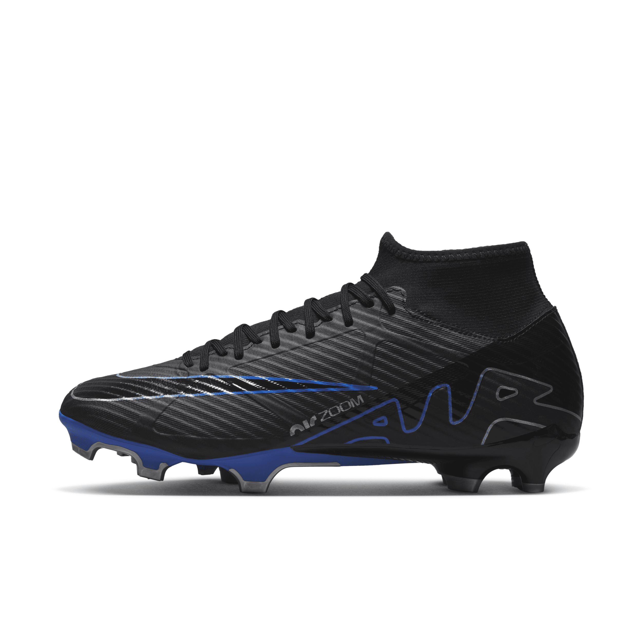 Nike Men's Mercurial Superfly 9 Academy Multi-ground High-top Soccer Cleats In Black