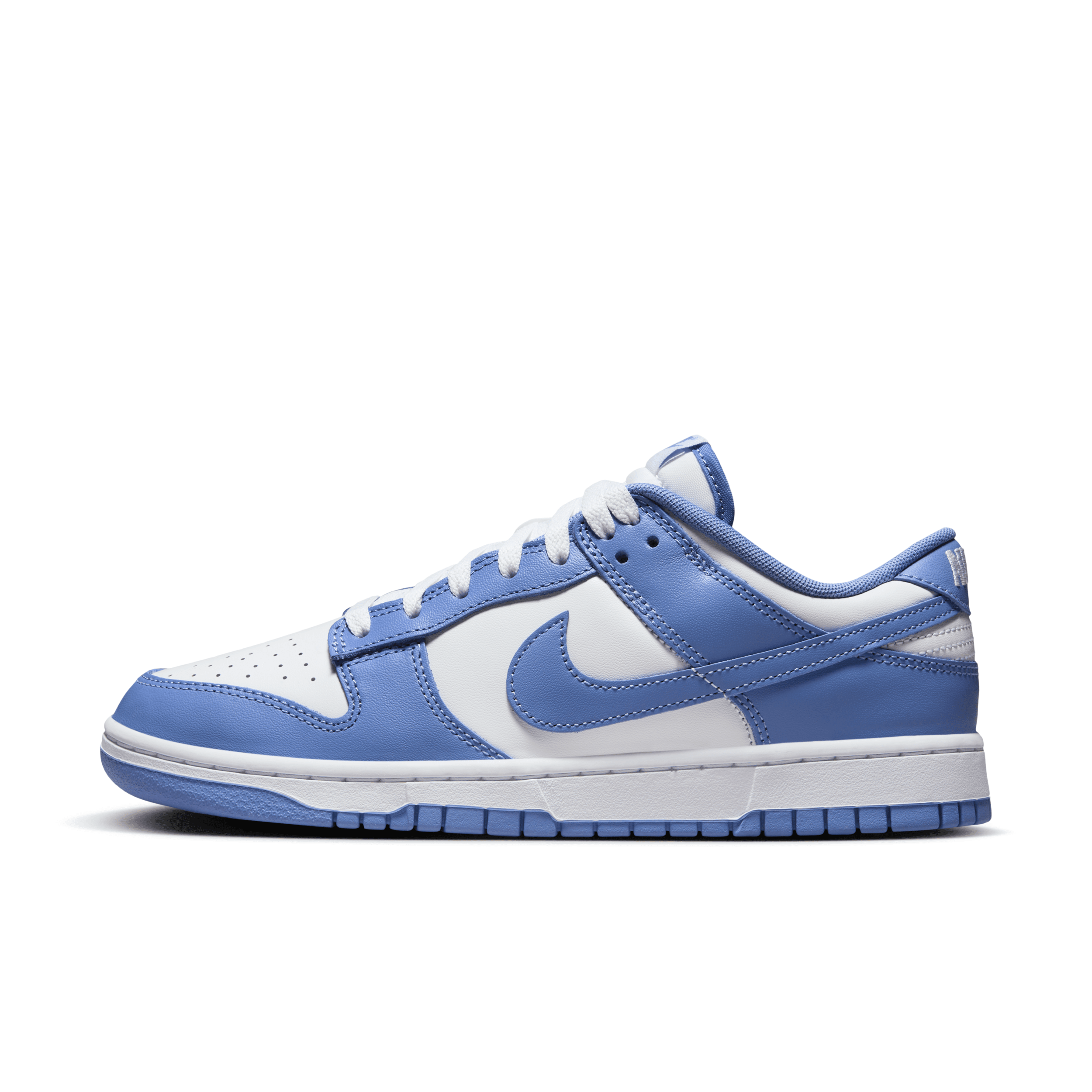 Nike Dunk Low Brand-embossed Leather Low-top Trainers In Blue