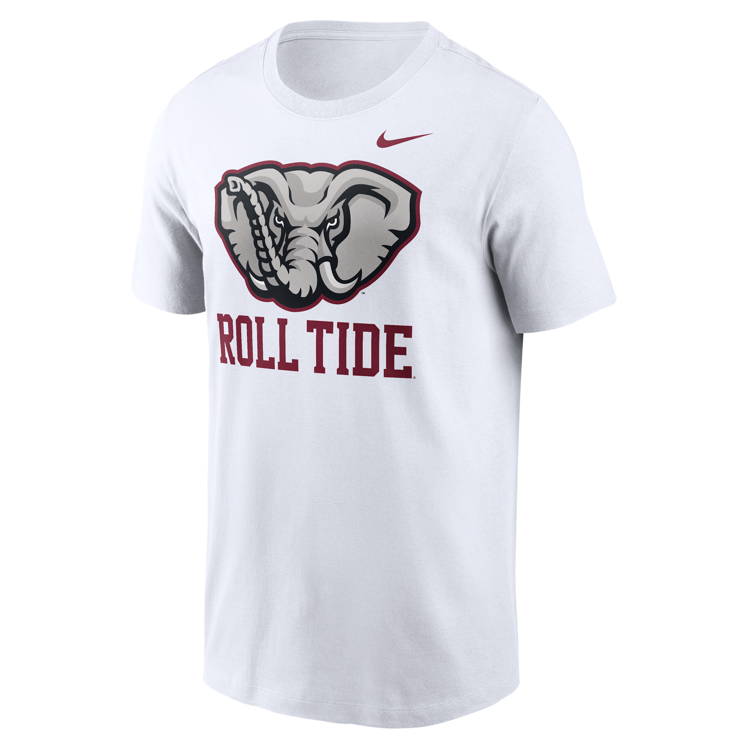 Alabama Primetime Logo Mantra Nike Men's College T-Shirt in White | N19910AABN-TZL