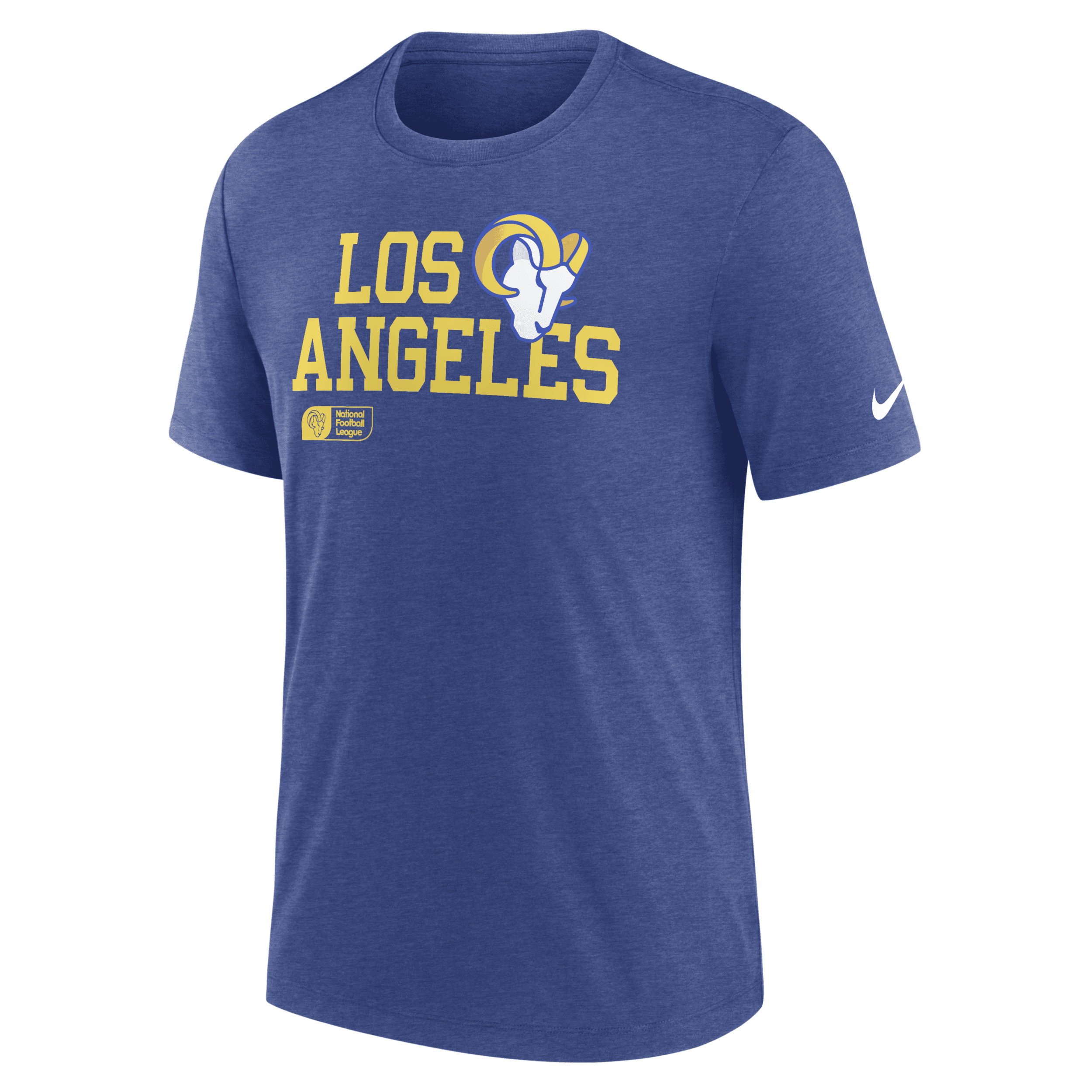 Nike Los Angeles Rams Overlap Lockup  Men's Nfl T-shirt In Blue