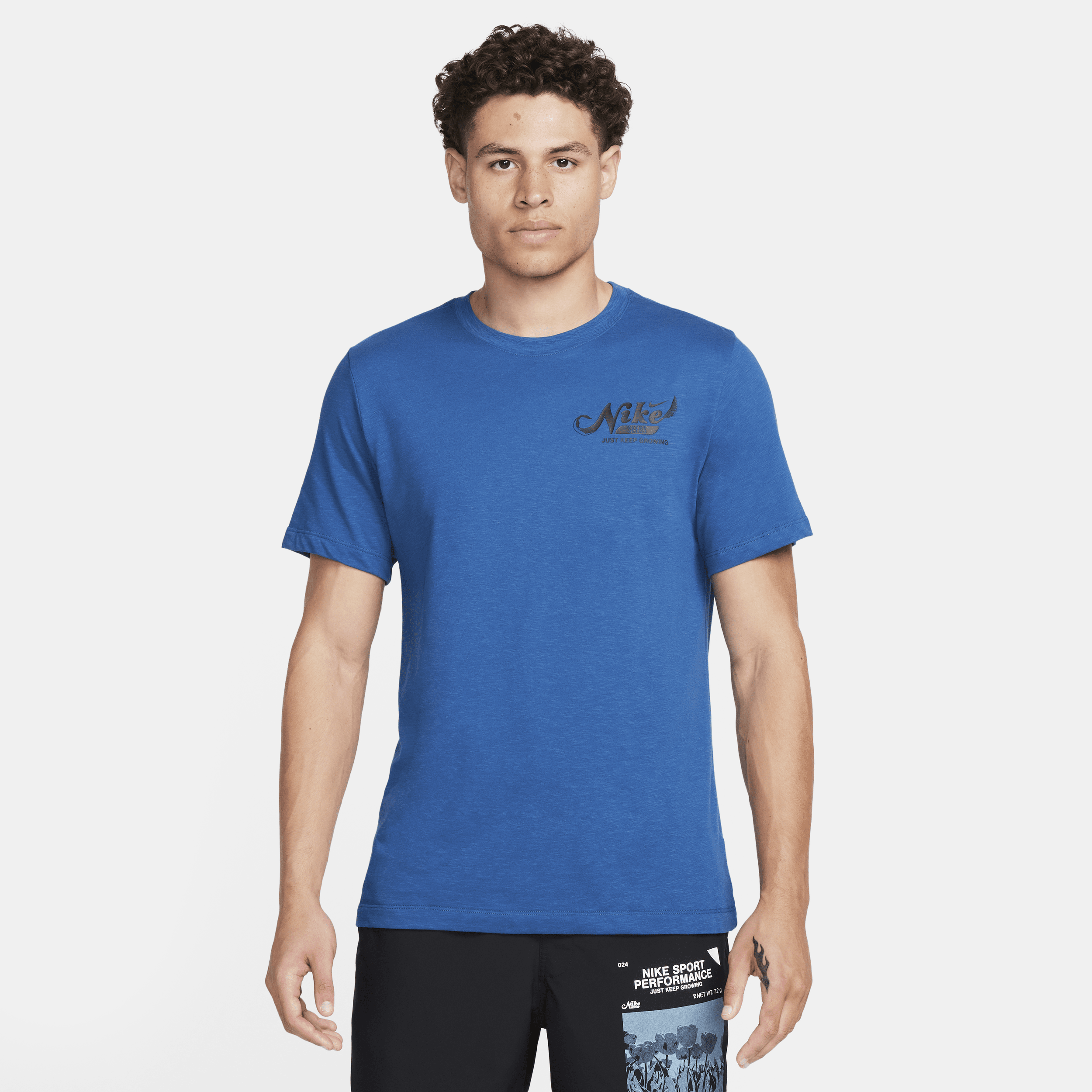 Nike Men's Dri-fit Fitness T-shirt In Blue